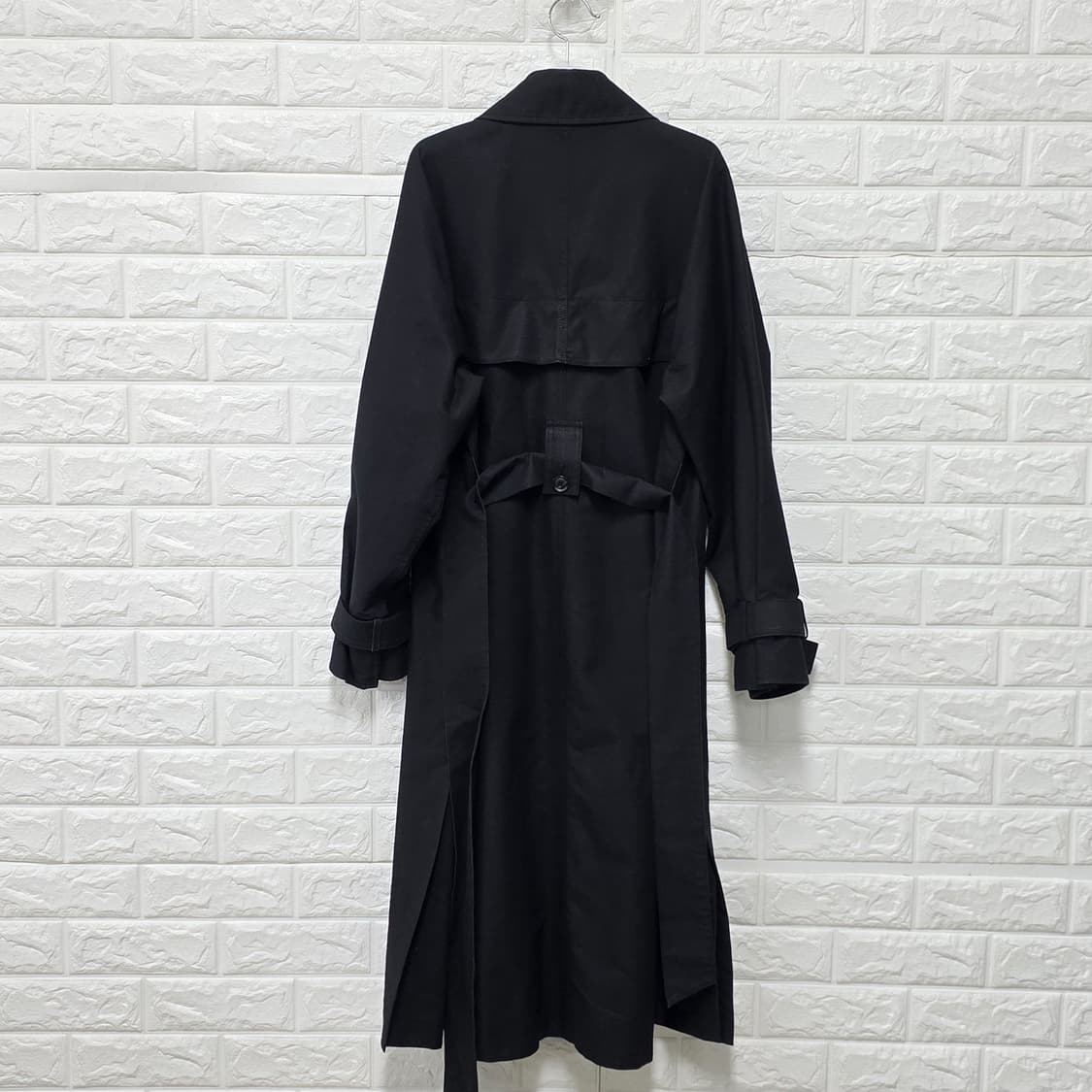 택포) 오르 ORR 블랙 트렌치 롱코트 S 상품이미지4