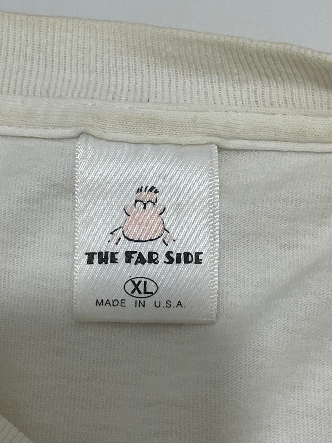 80~90s USA The Far Side 아트워크 싱글 스티치 반팔 상품이미지3