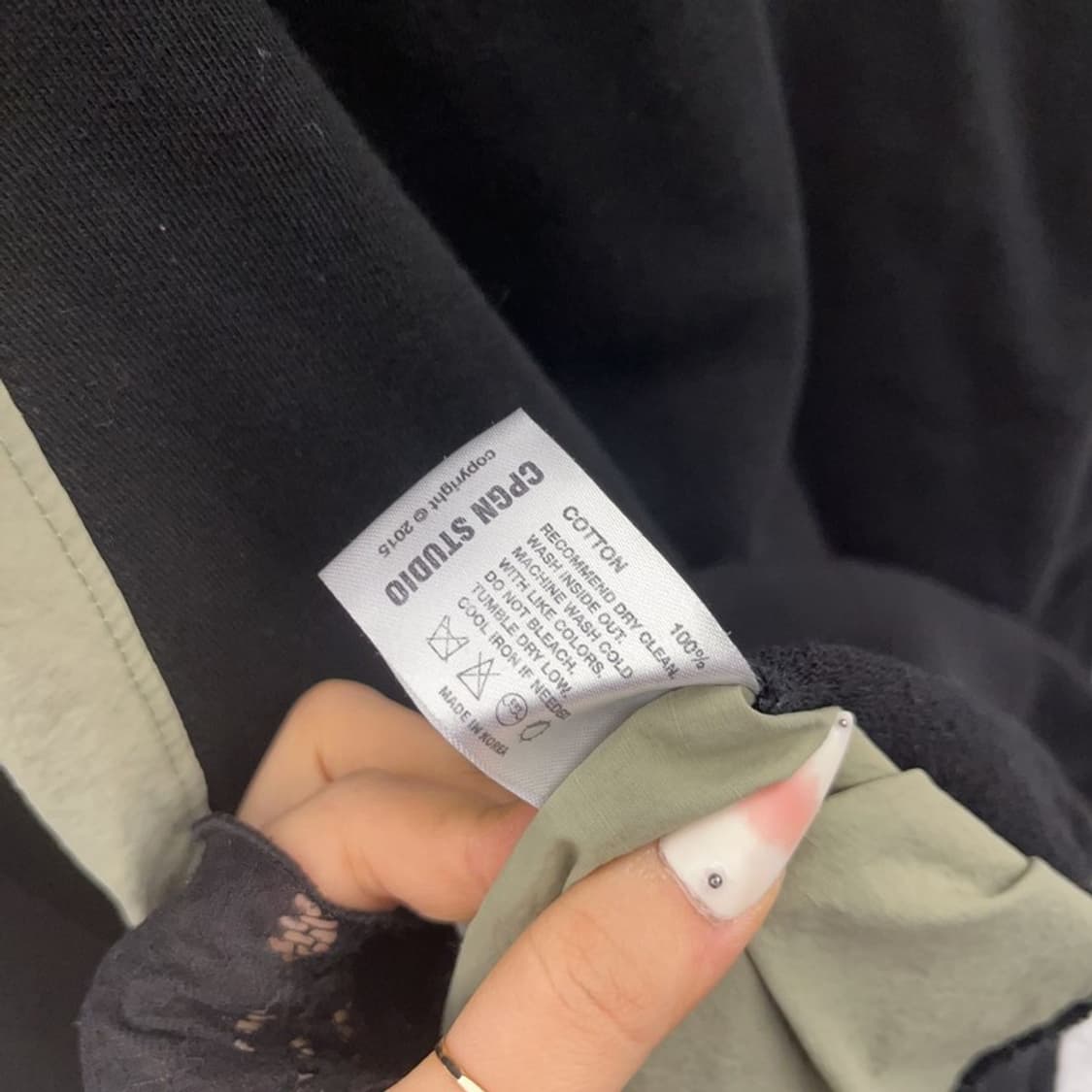 꼼파뇨 올드스쿨 Y2K 크래킹 스냅 스트릿 힙 후드티 XL C09343 상품이미지6