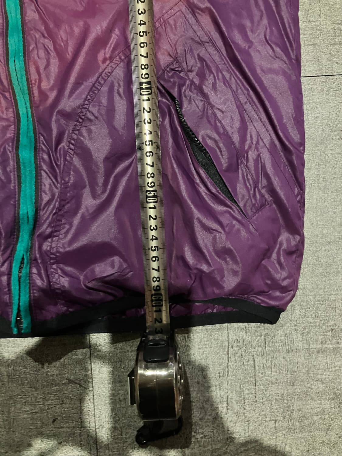 일본빈티지 Guaranteed 올드스쿨아메카지 바람막이 봄버자켓 퍼플 상품이미지3