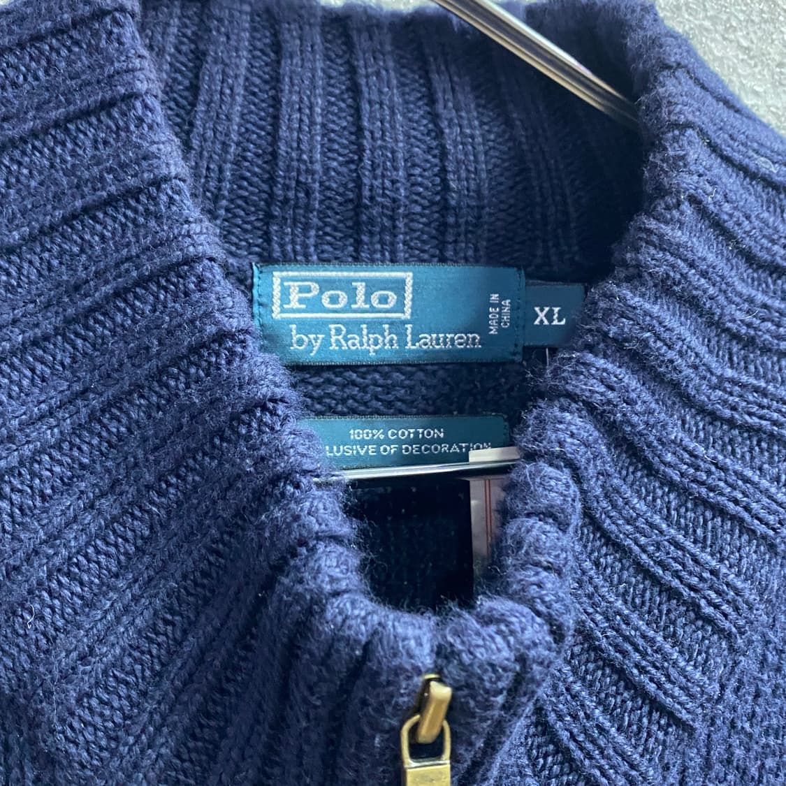 폴로 랄프로렌 네이비 하프집업 니트 B3286 상품이미지3