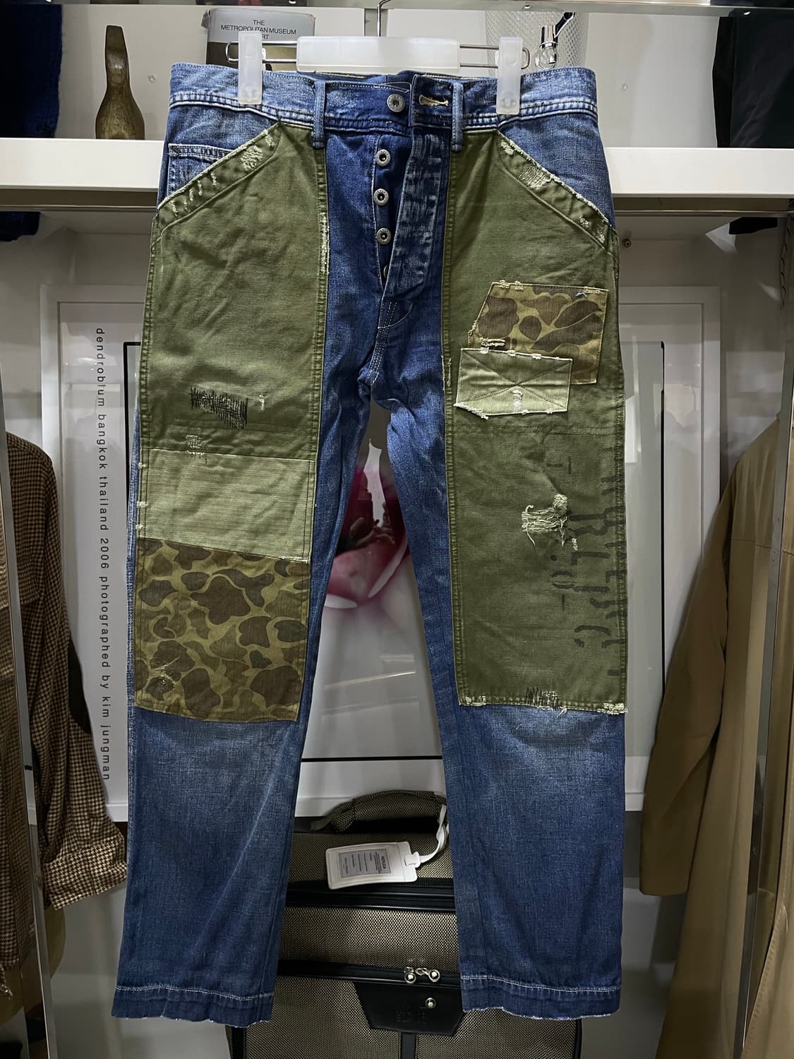 폴로랄프로렌/밀리터리패치 드스트레스드 데님청바지 상품이미지1