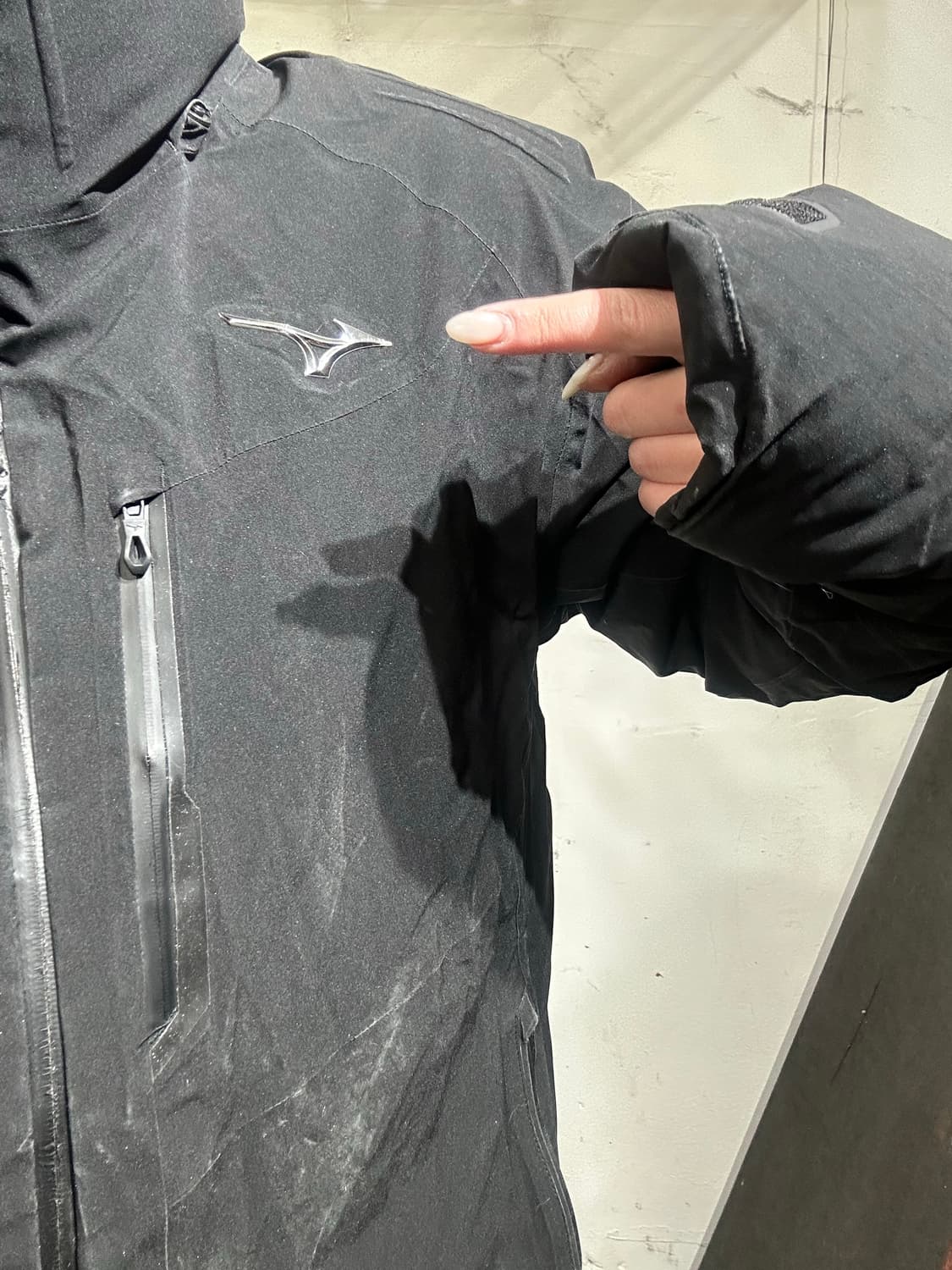 미즈노 블랙 후드 패딩 자켓 L 상품이미지4