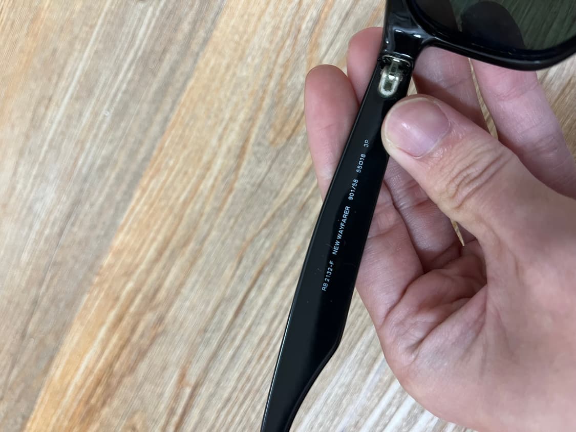 레이밴  2132 f 55사이즈 편광 선글라스 블랙 상품이미지4