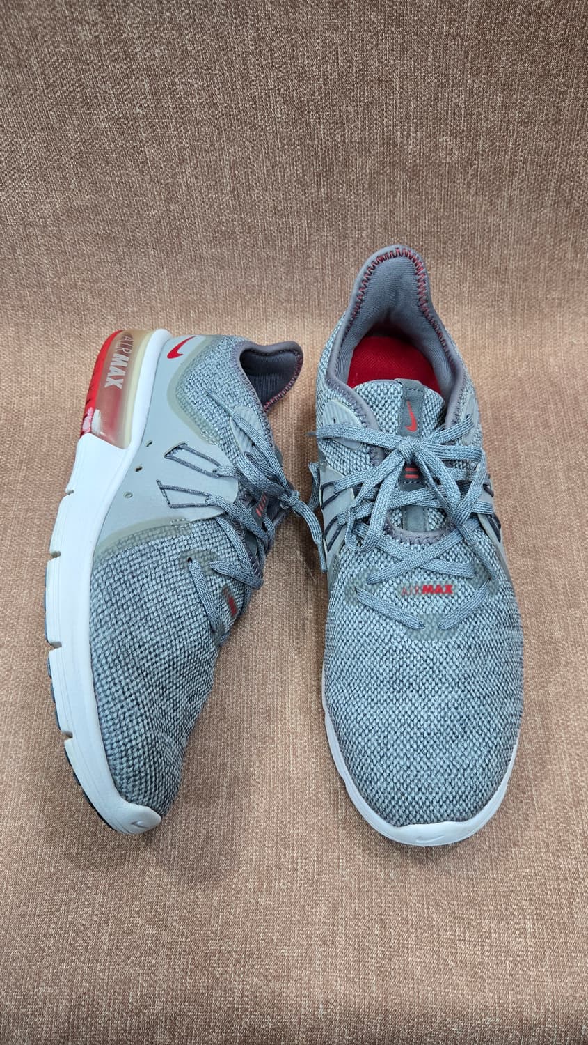 나이키 265mm- 에어 맥스 시퀀스 3 회색 및 빨간색 스니커즈 상품이미지1