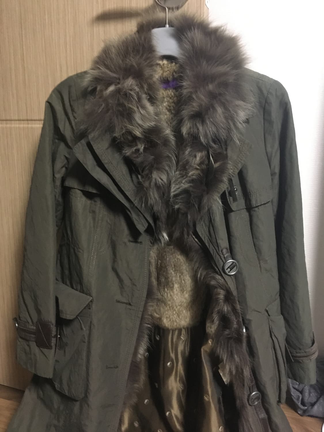 쉬즈미스 빈티지 퍼 사파리 자켓 상품이미지2