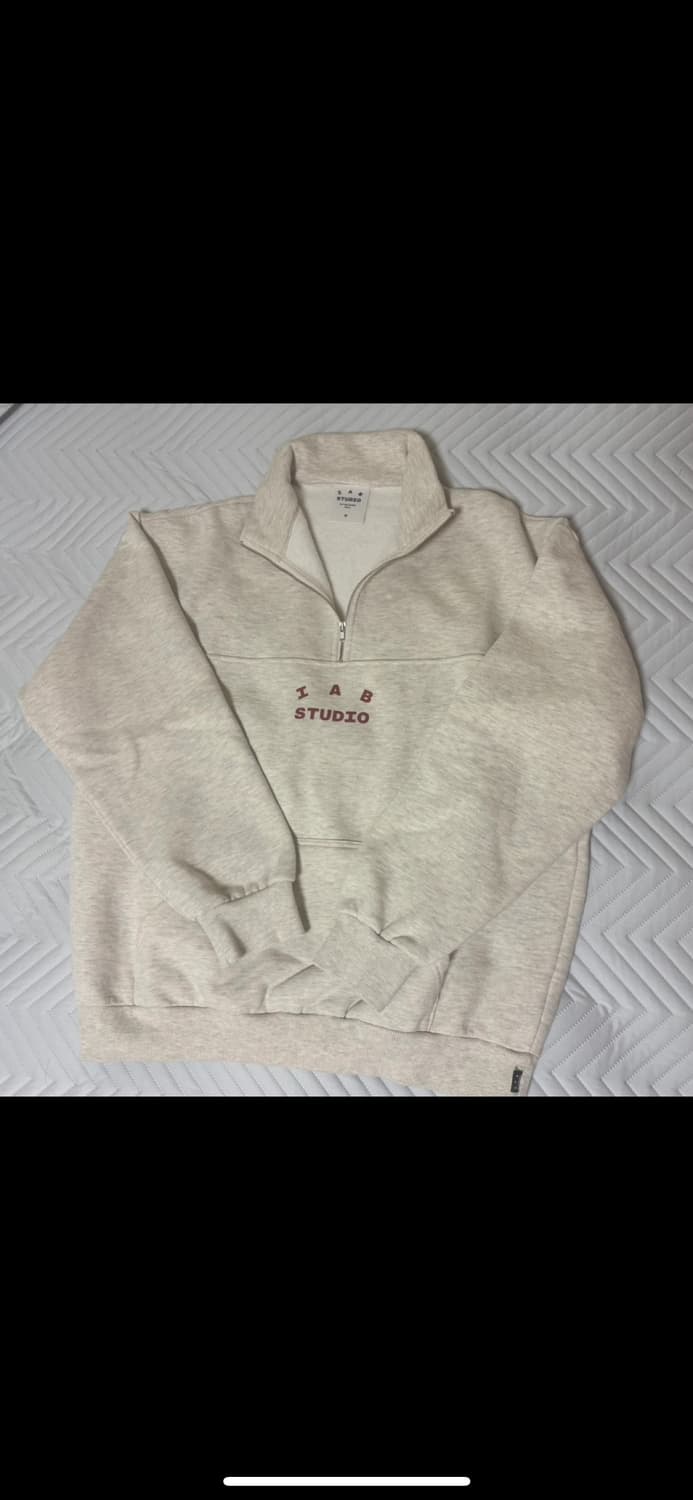 IAB Studio 아이앱 오트밀 하프집업 M 상품이미지1