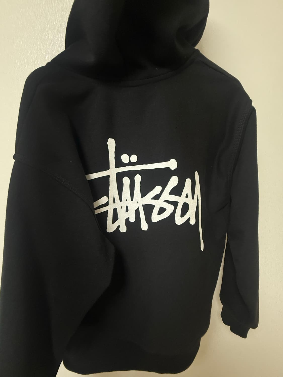 스투시 베이직 후드집업 블랙 상품이미지2