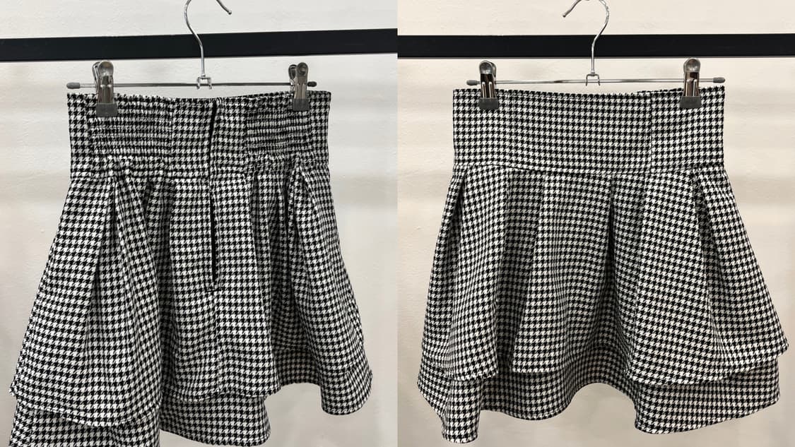 Houndstooth flare mini skirt 상품이미지7