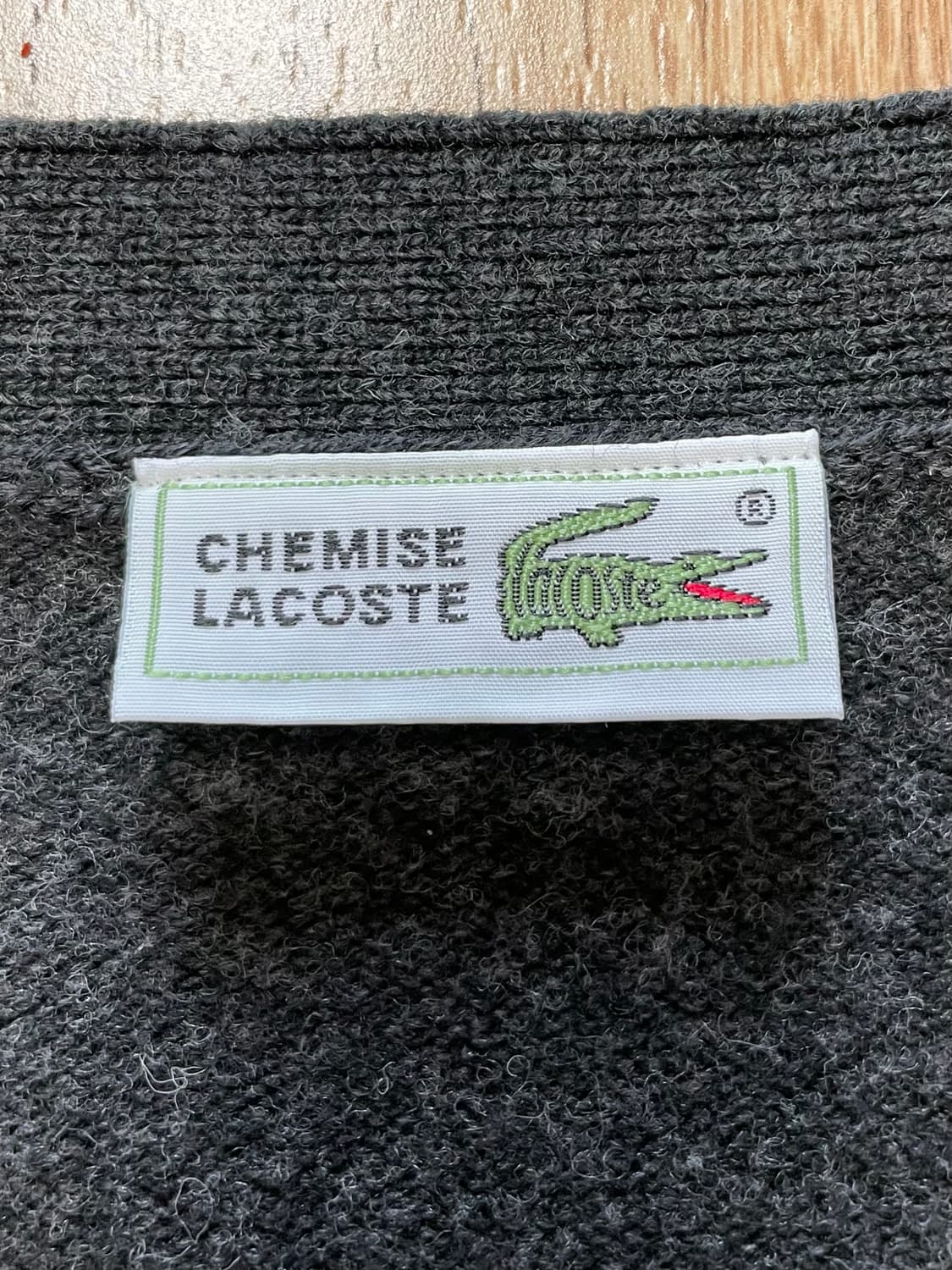 택포) Made JP 라코스테 재팬 빈티지 울 니트 가디건 상품이미지3