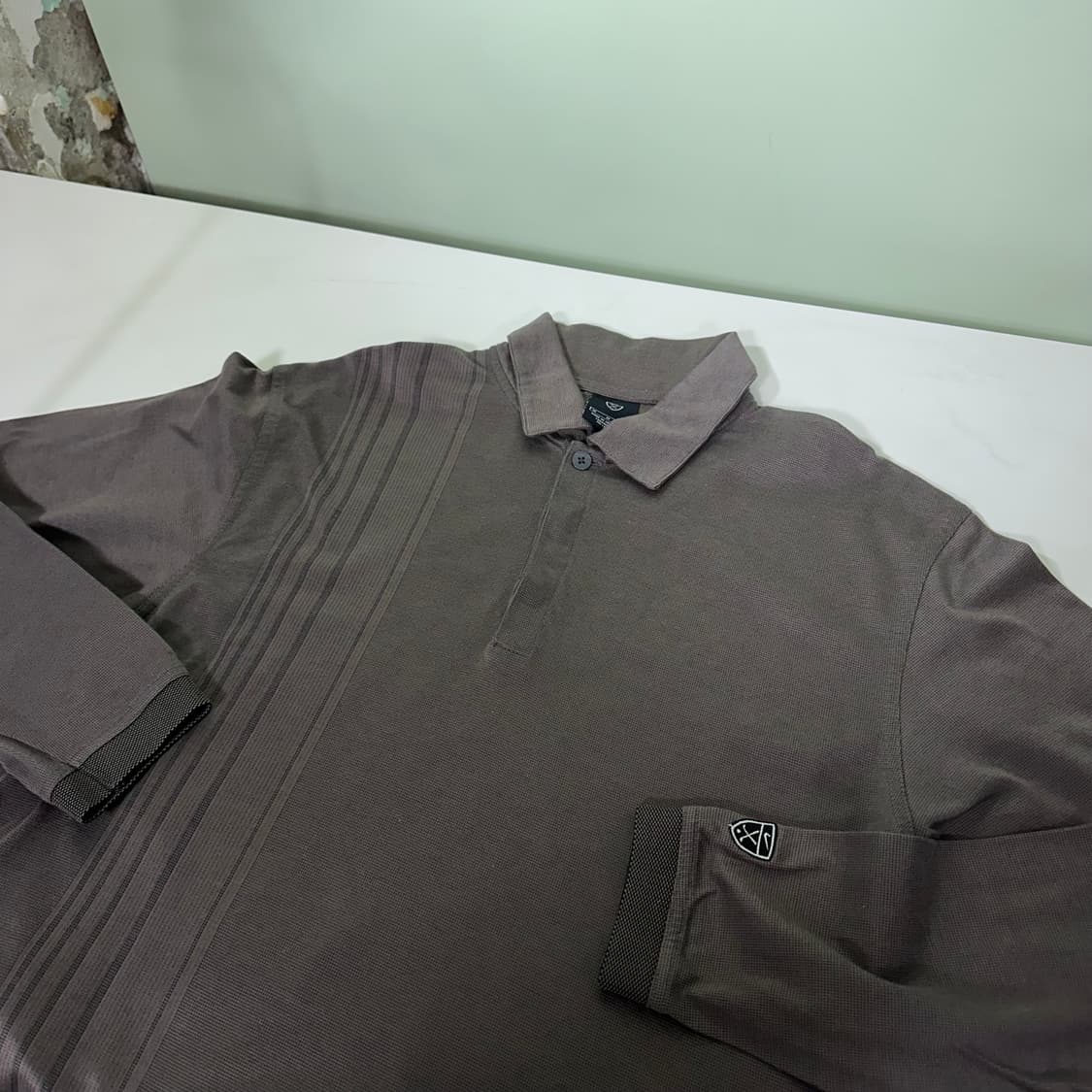 M 나이키골프 진그레이 헨리넥 긴팔카라티 상품이미지1