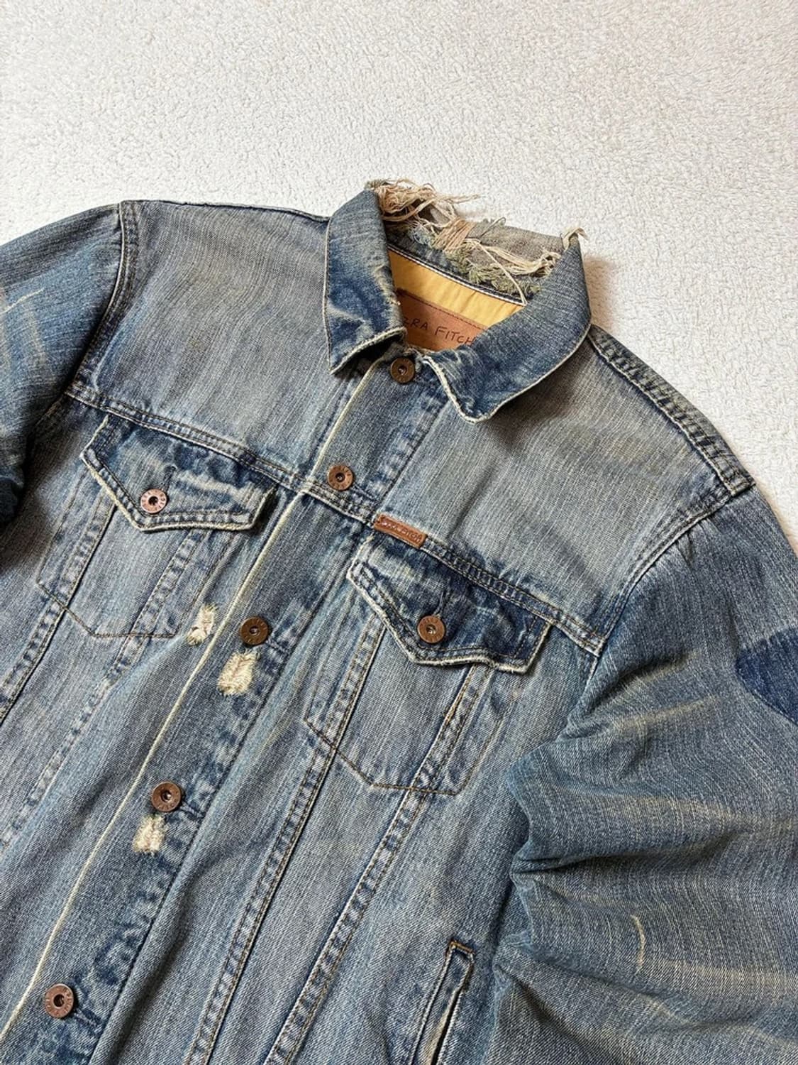 Ezra Fitch 90's 올드 빈티지드 데님 자켓 PN7689 상품이미지2