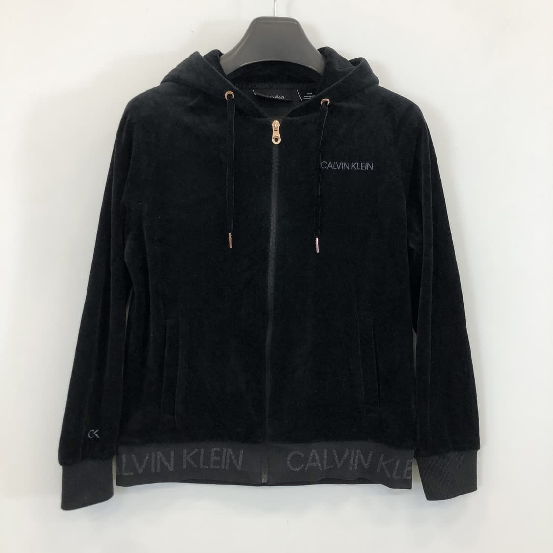 ck 캘빈클라인 벨루어 후드집업 M 상품이미지1