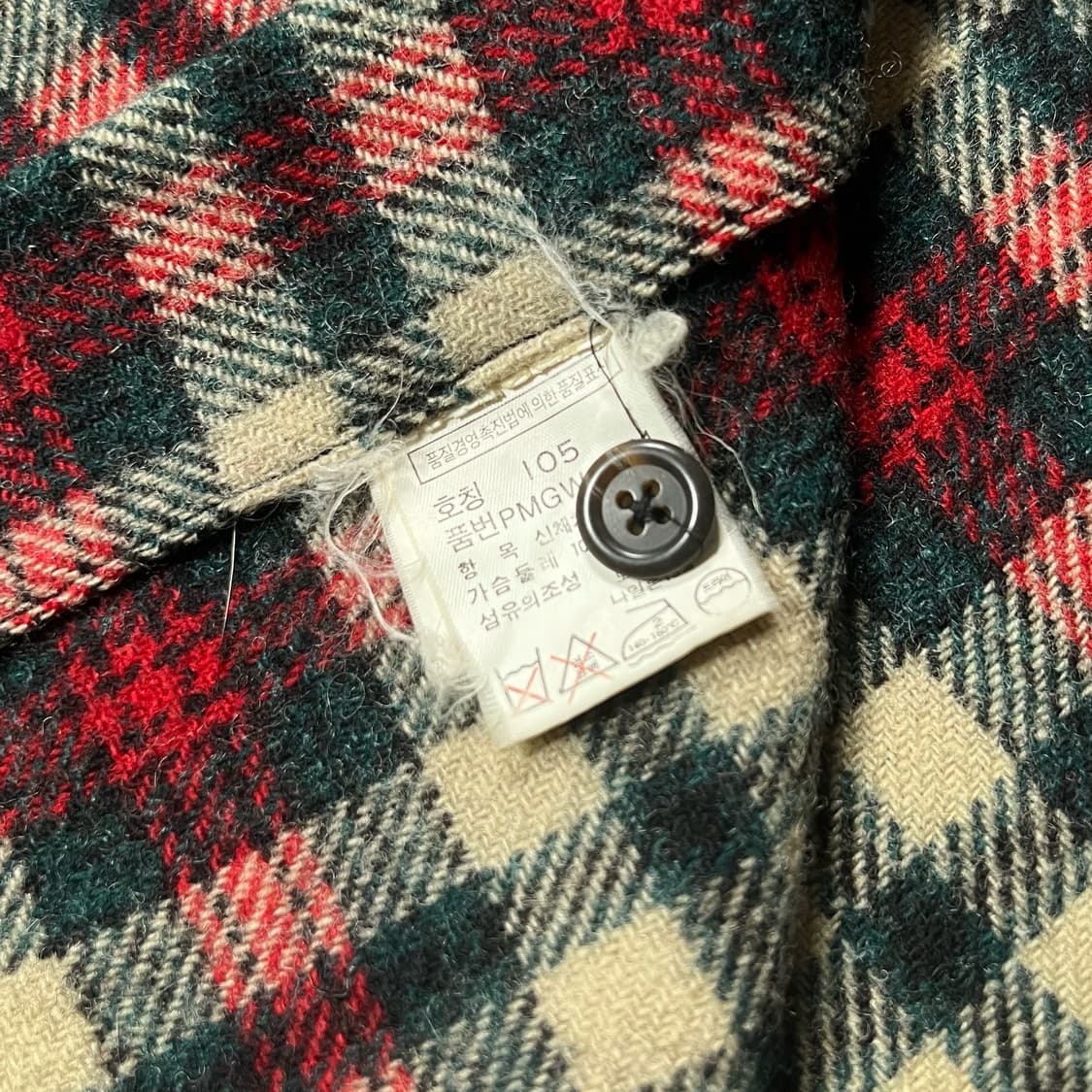 폴로 레드 체크 울 셔츠 상품이미지5