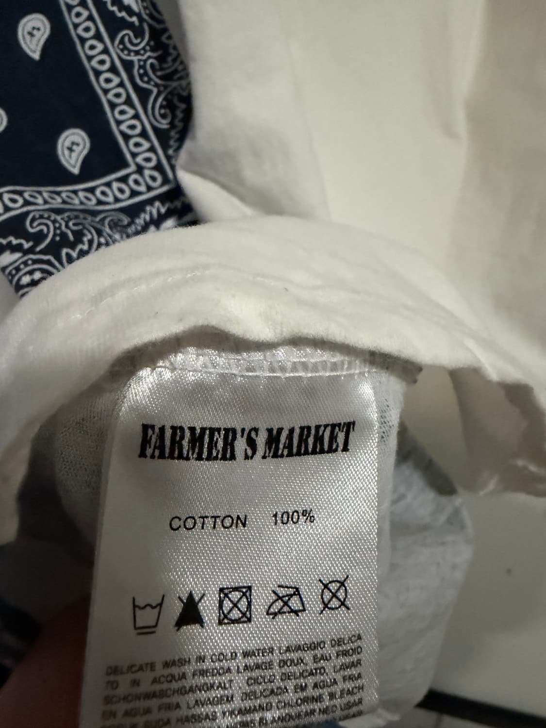 오버사이즈 반다나 휴즈 티셔츠 상품이미지3