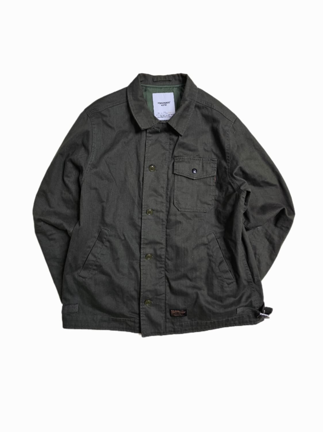 ​[XL] 에스피오나지 올리브 코튼 캔버스 필드 자켓 상품이미지1