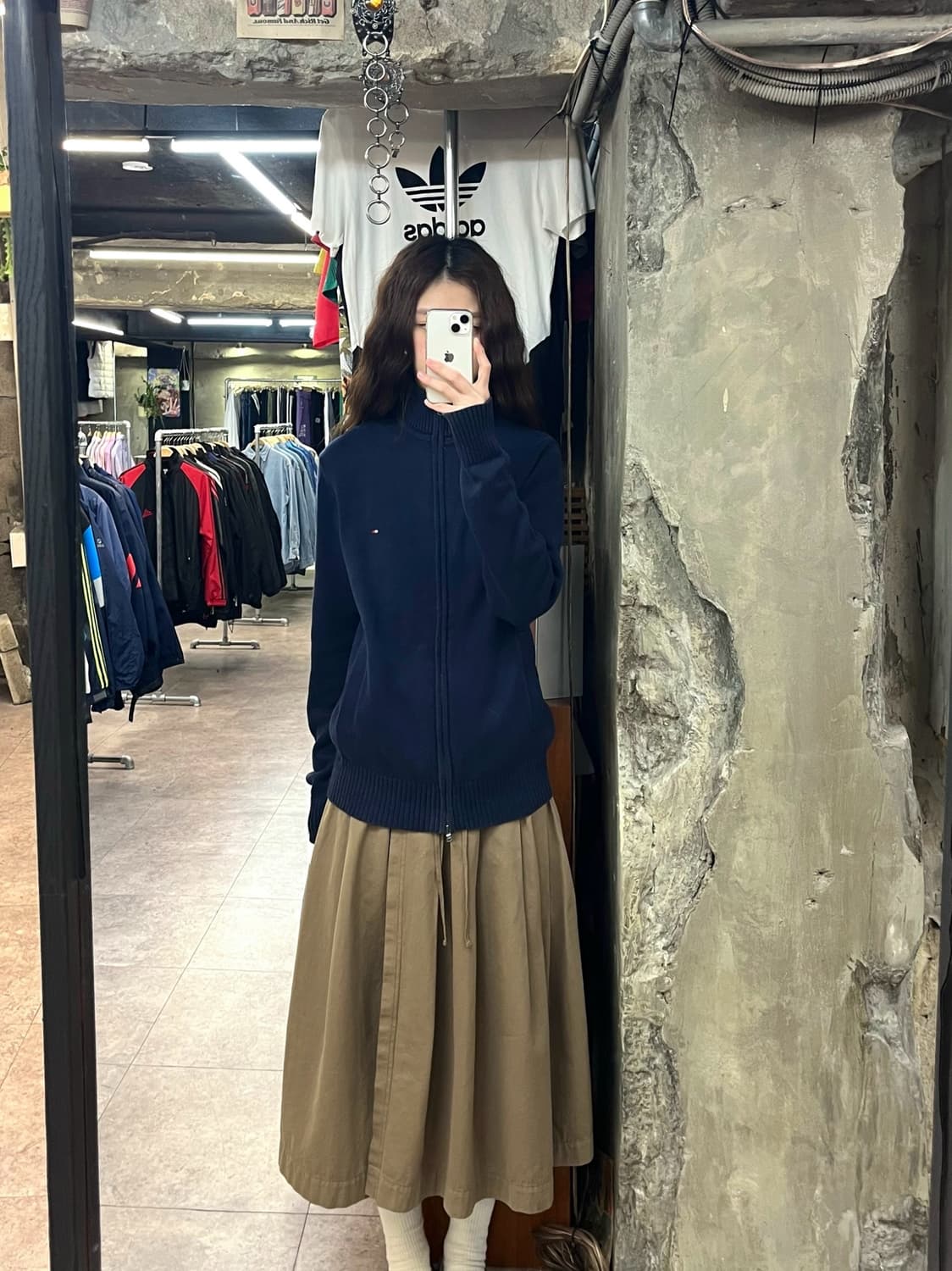 타미힐피거 투웨이 니트 집업 네이비 S #csz2687 상품이미지2