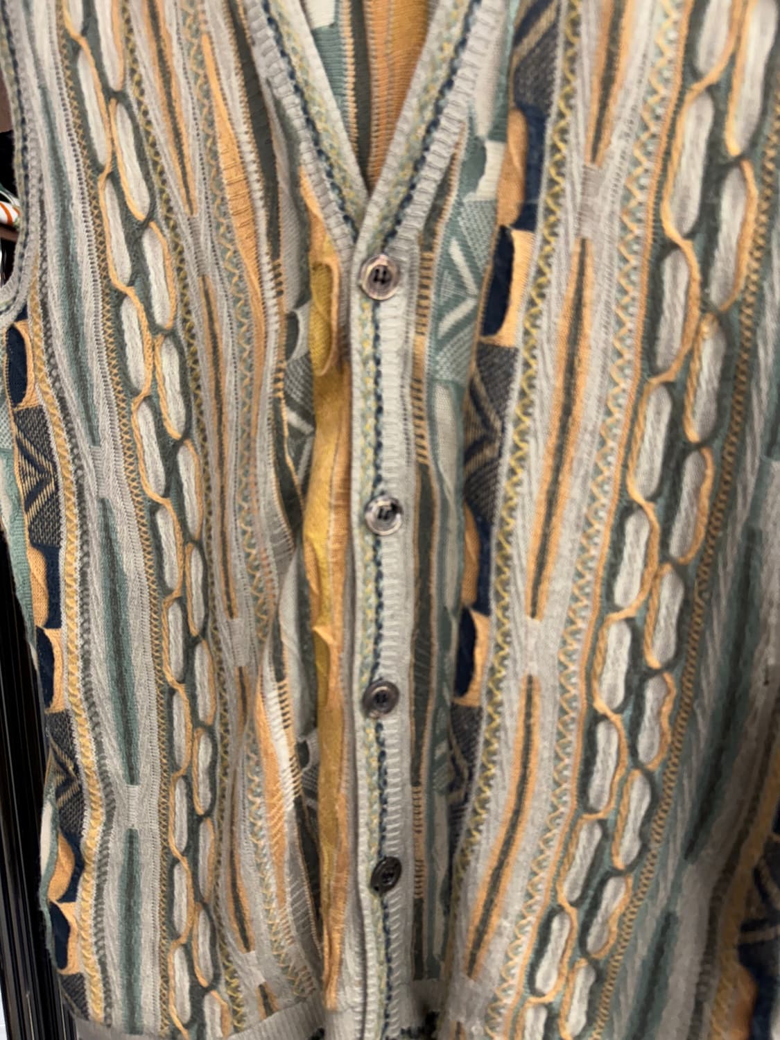 쿠지 빈티지 케이블니트 조끼베스트 상품이미지2