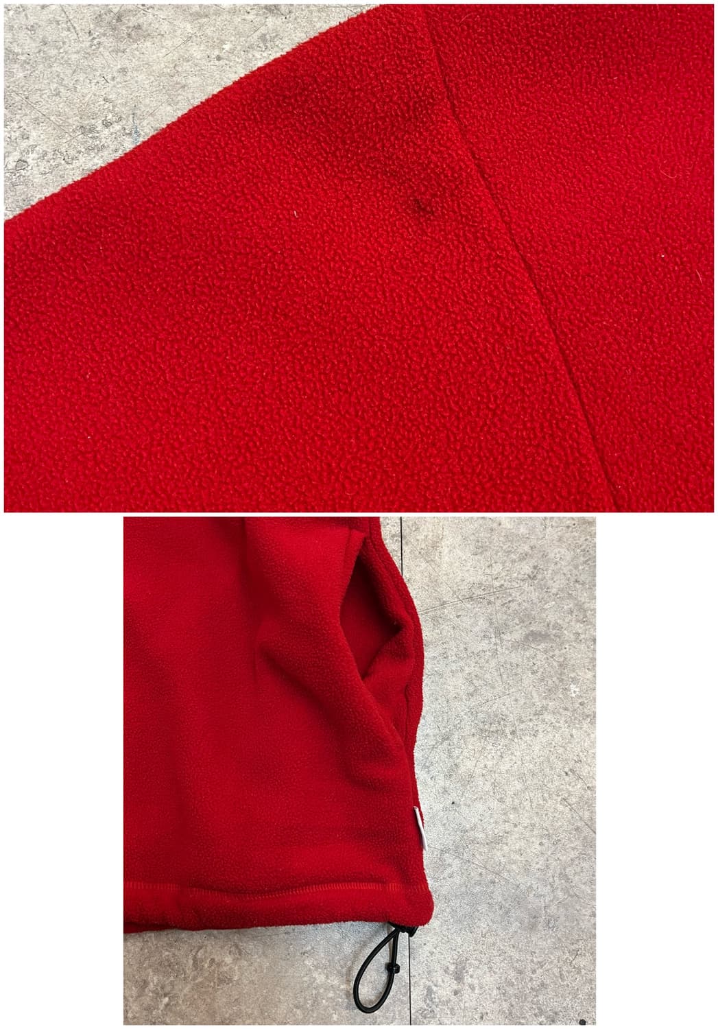 디스이즈네버뎃 플리스 후드티 레드 XL #csz3340 상품이미지5