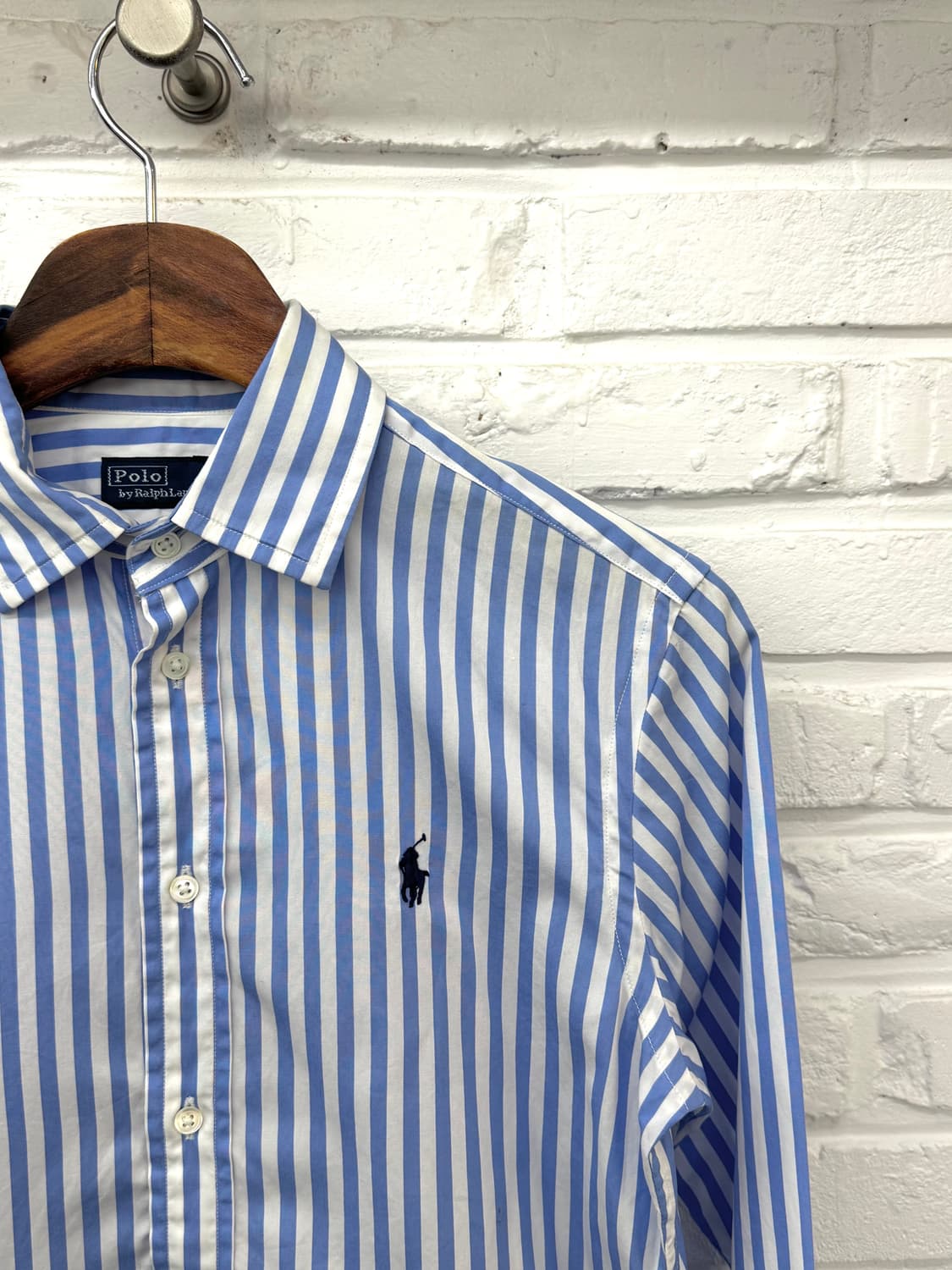 폴로 블루 스트라이프 셔츠 상품이미지4