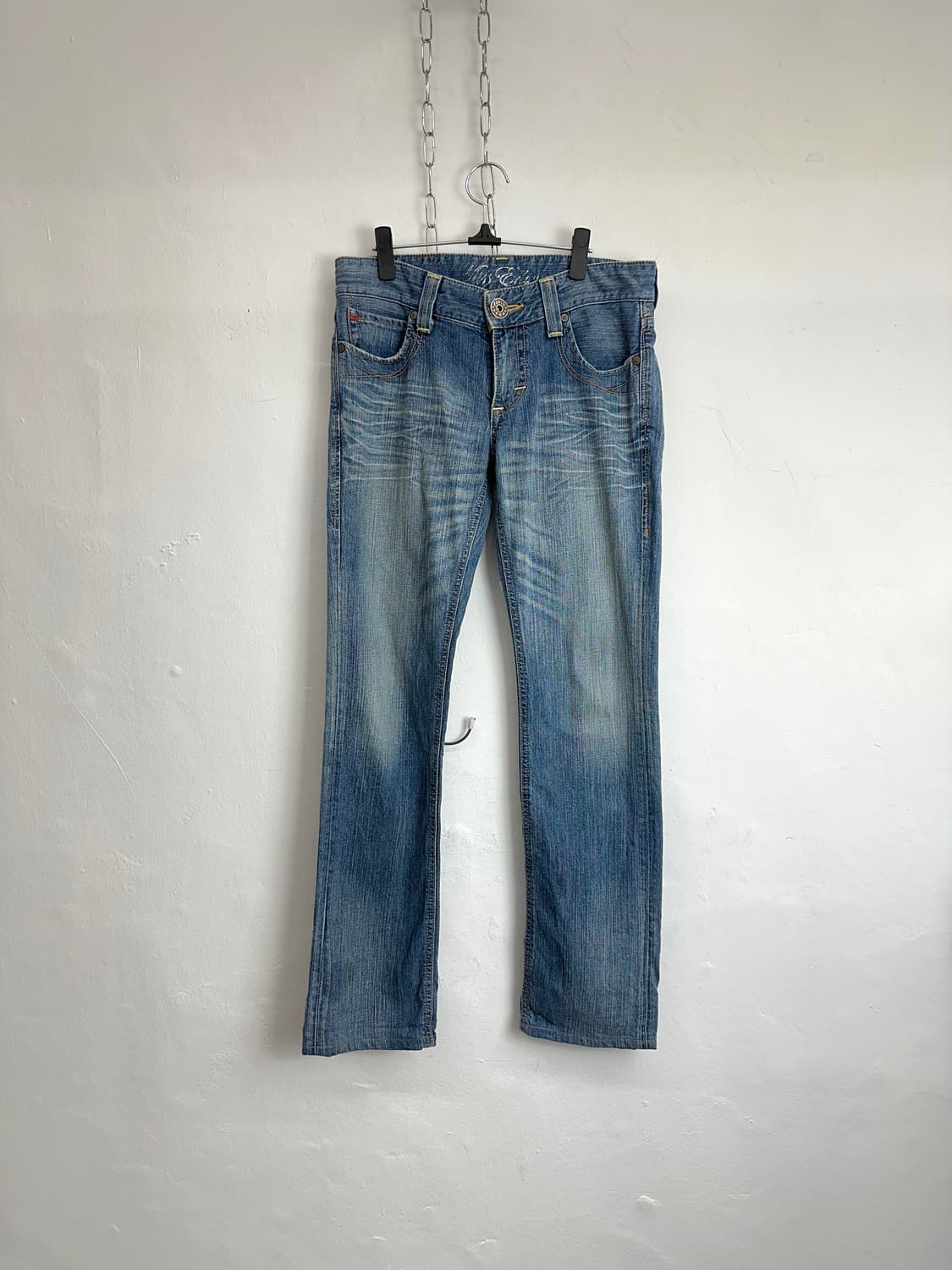 Edwin Miss X-JEANS Distressed Zipper-Poc 상품이미지7