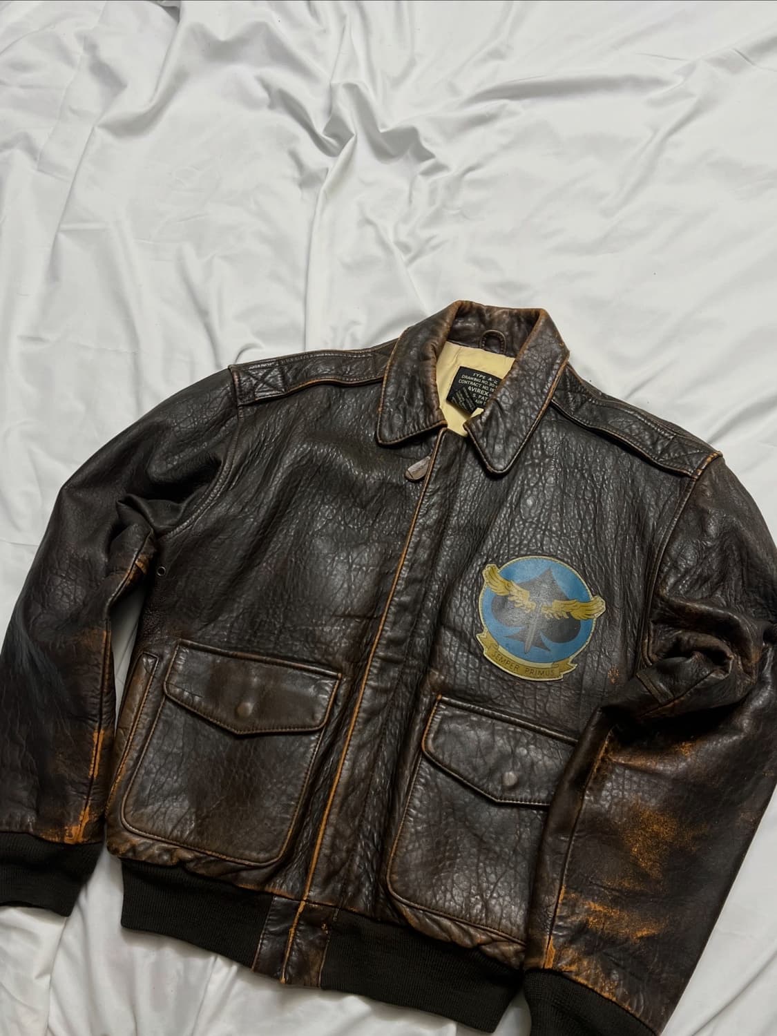 아비렉스 A-2 가죽자켓 상품이미지8