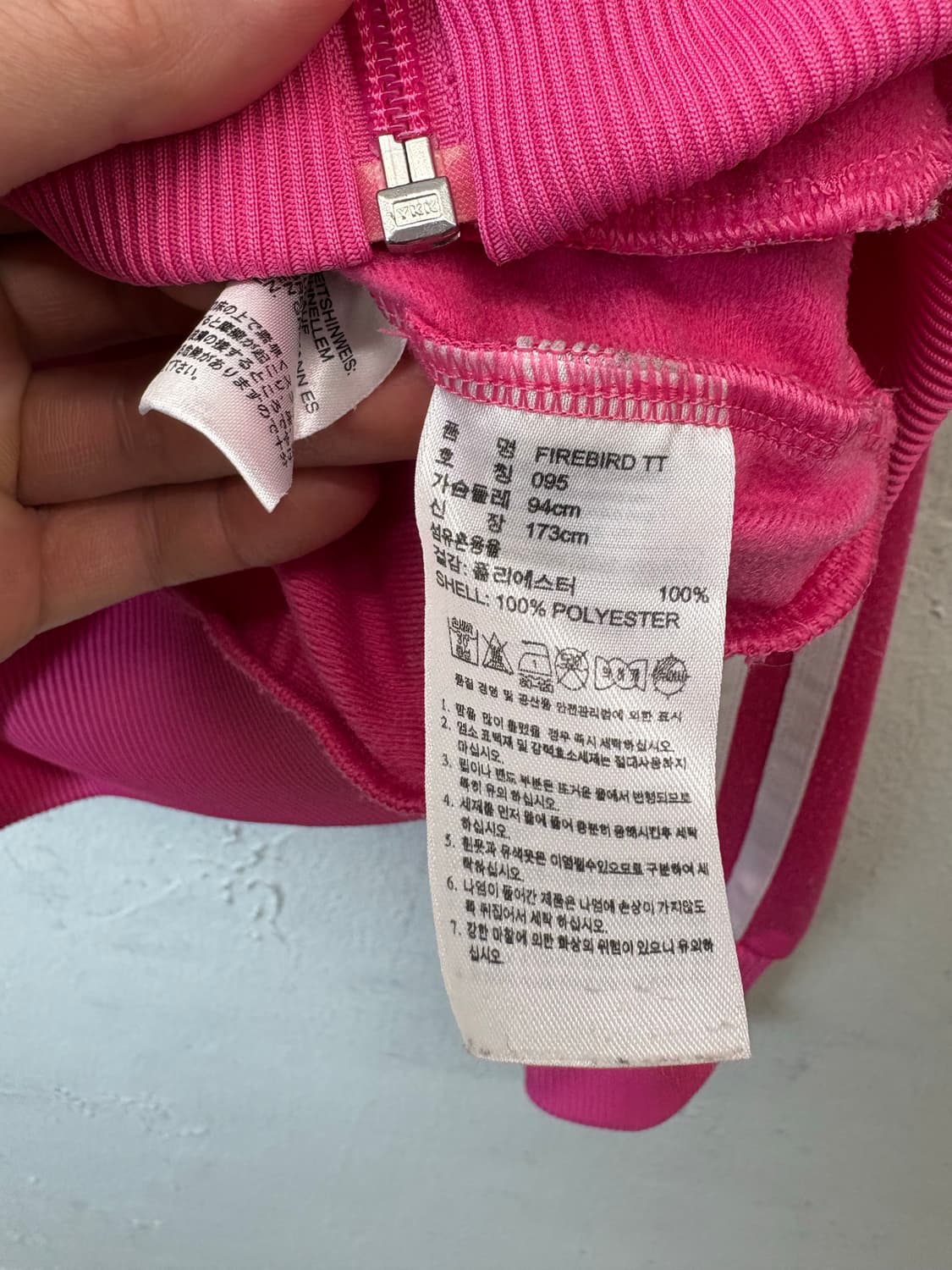 아디다스 빈티지 파이어버드 삼선 트랙탑 져지 핑크 상품이미지9