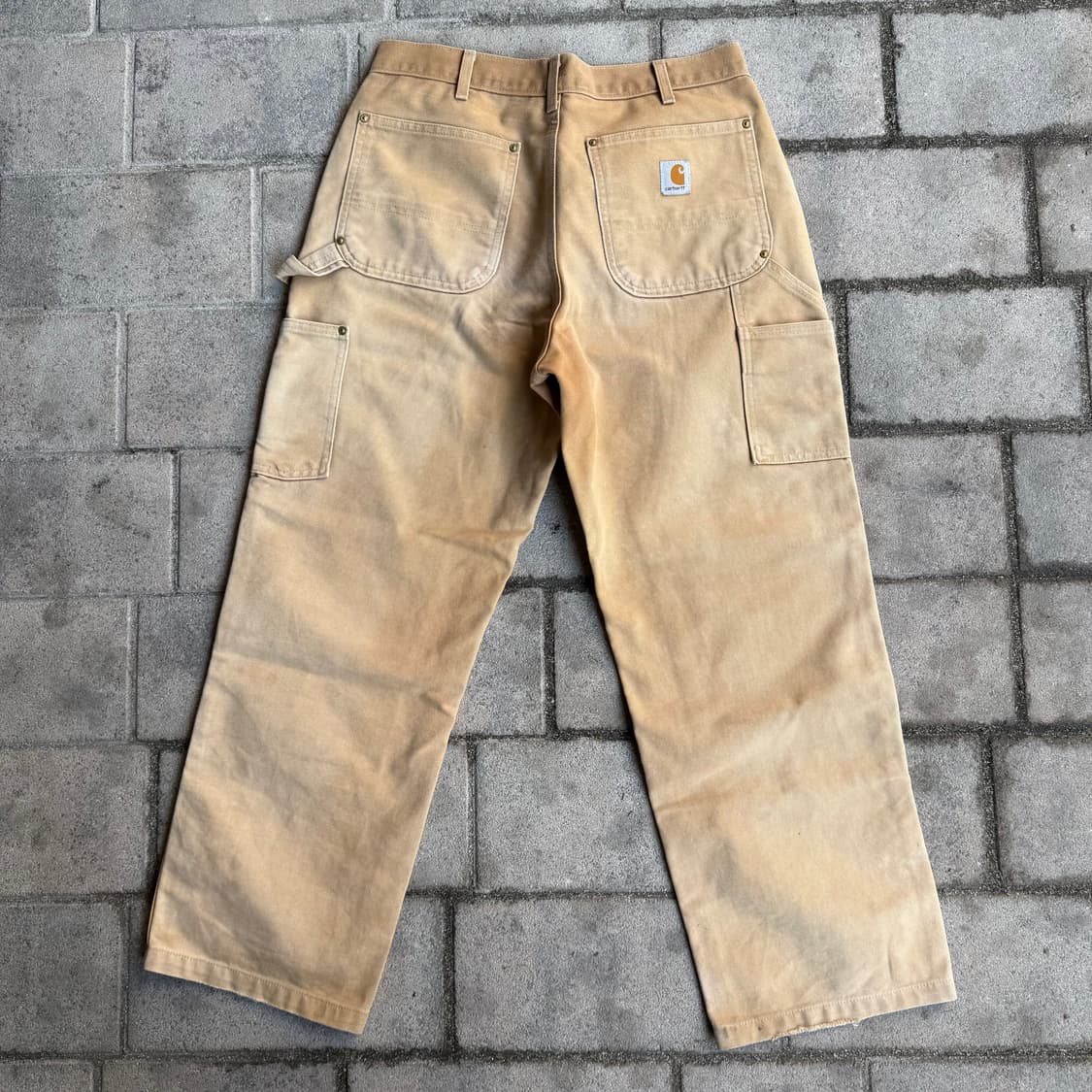 USA 칼하트 B01 BRN 더블니 카펜터 워크 팬츠 상품이미지2
