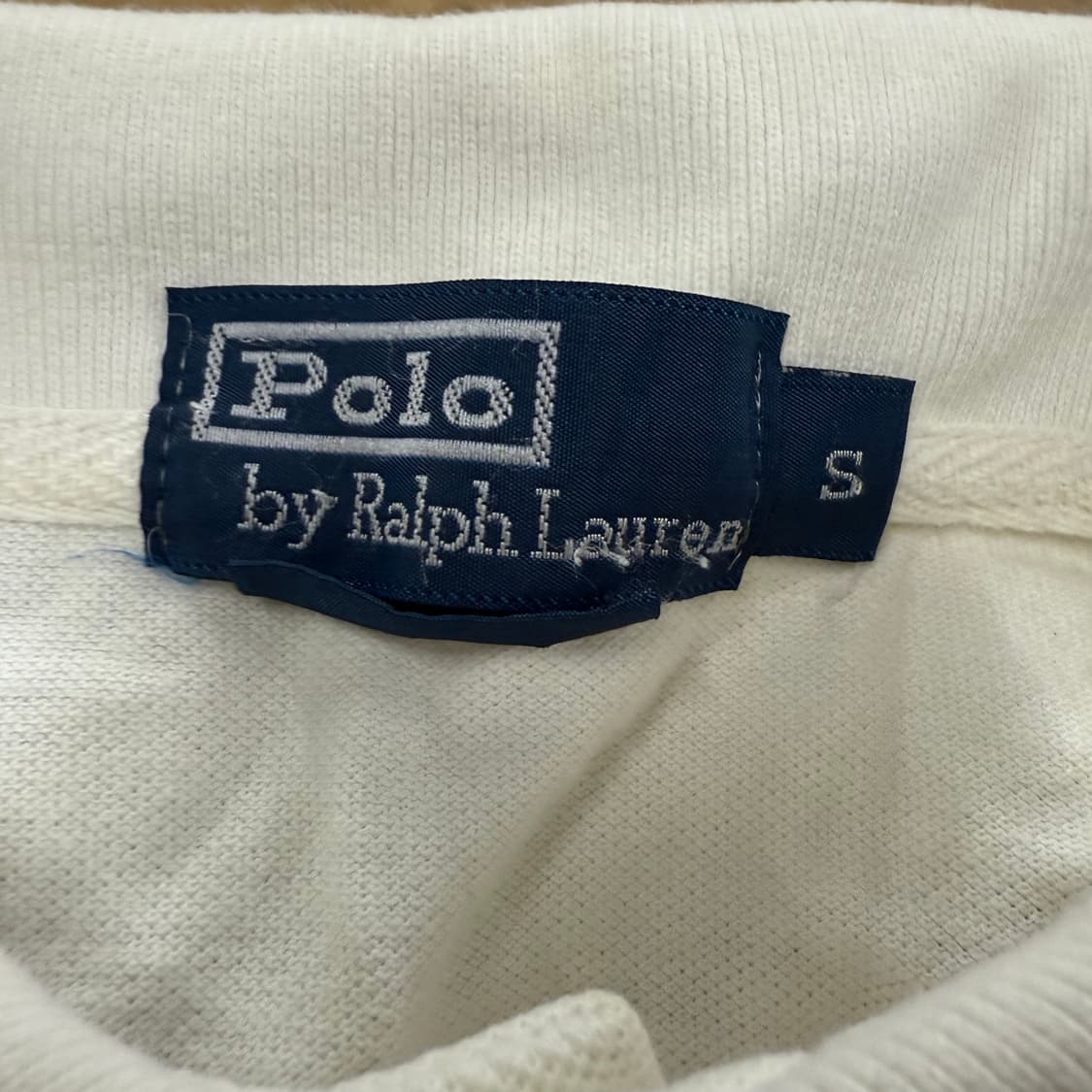 폴로 랄프로렌 치프키프 흰골 화이트 골드 카라 빅포니 반팔티 상품이미지4