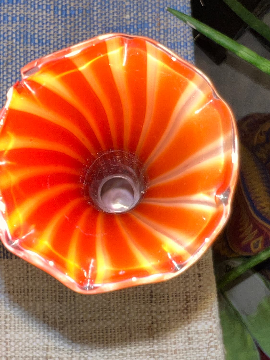 60s Czech pinkish-red Opalines Bud Vase 상품이미지10