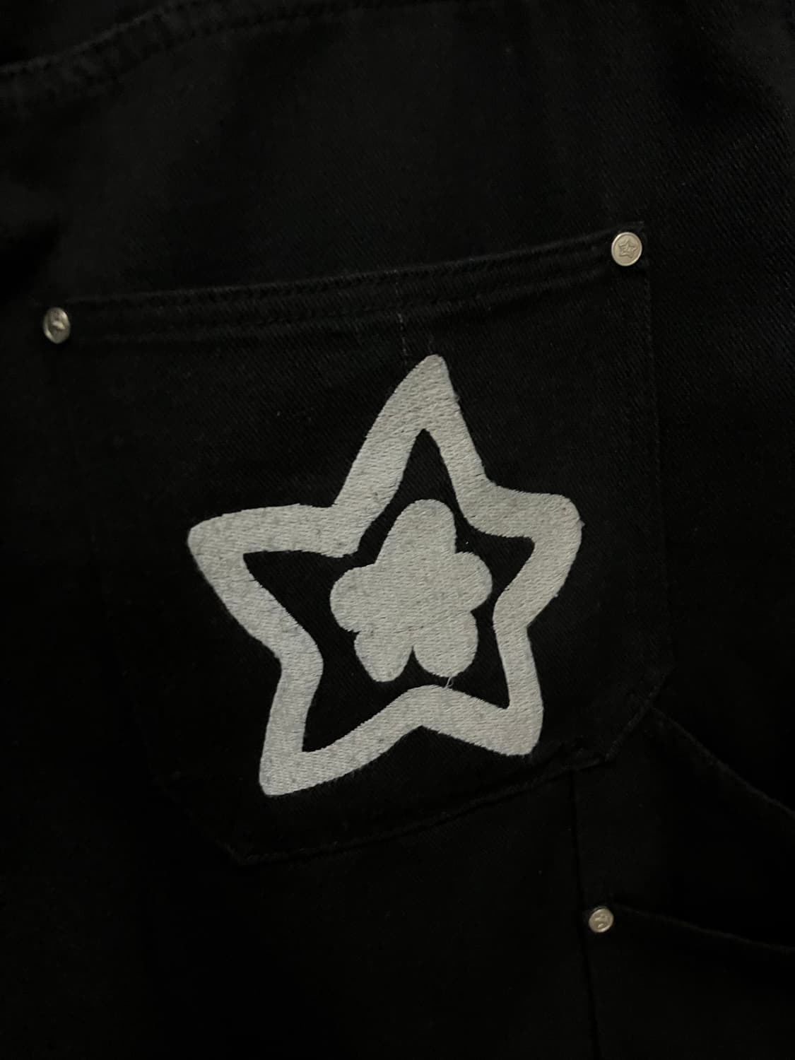 [34] 스타팀 더블니 팬츠 블랙 상품이미지6