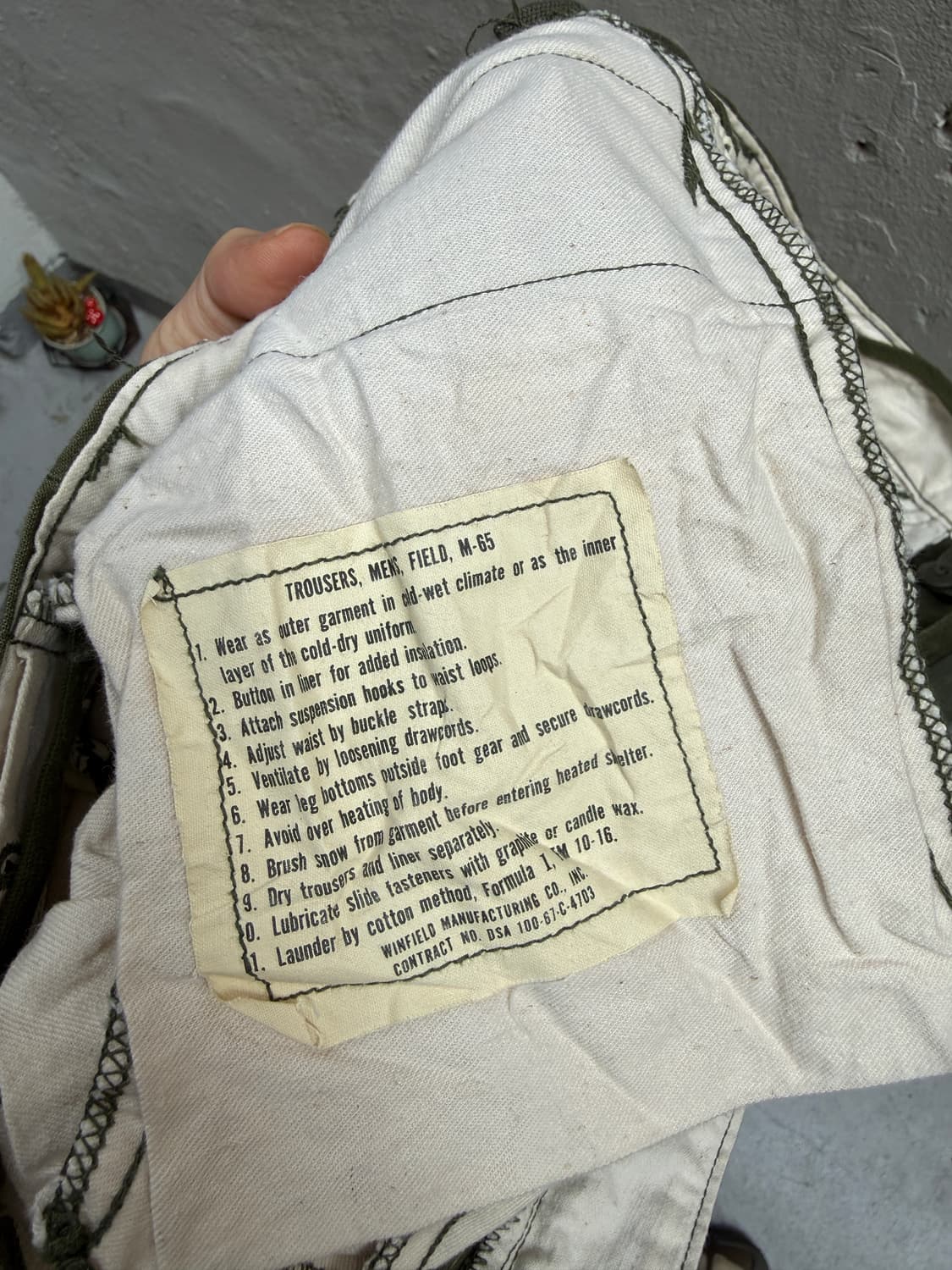 60s m65 팬츠 상품이미지6