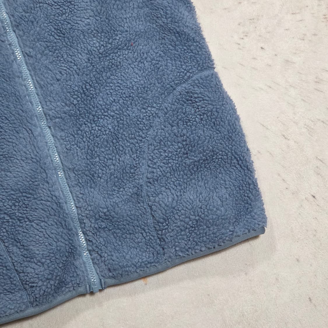 일본 빈티지 스카이블루 후리스 베스트 상품이미지3