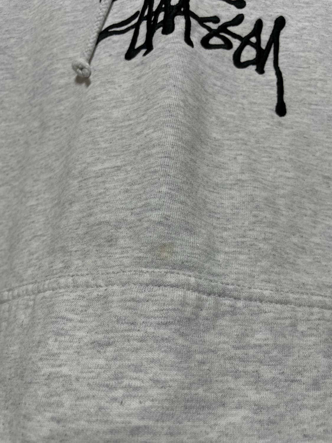 스투시 후드 멜란지그레이 m 상품이미지3