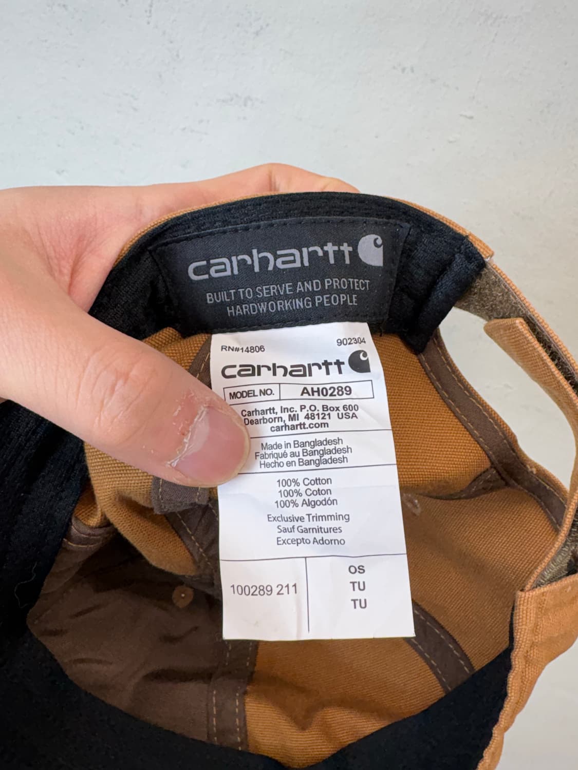 칼하트윕 브라운 볼캡 상품이미지4