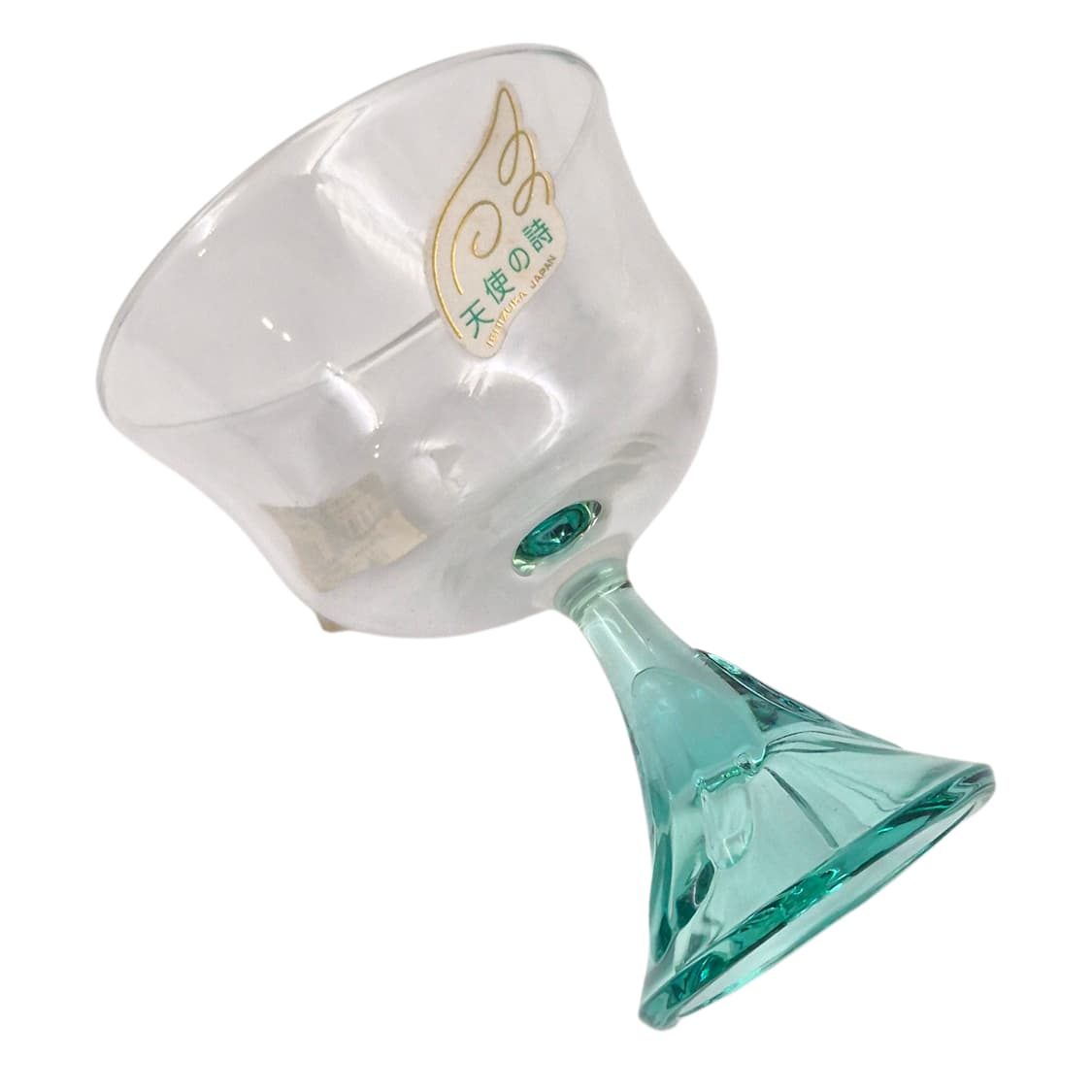 80s 아데리아 에메랄드 천사 디저트 글라스 1p 상품이미지3