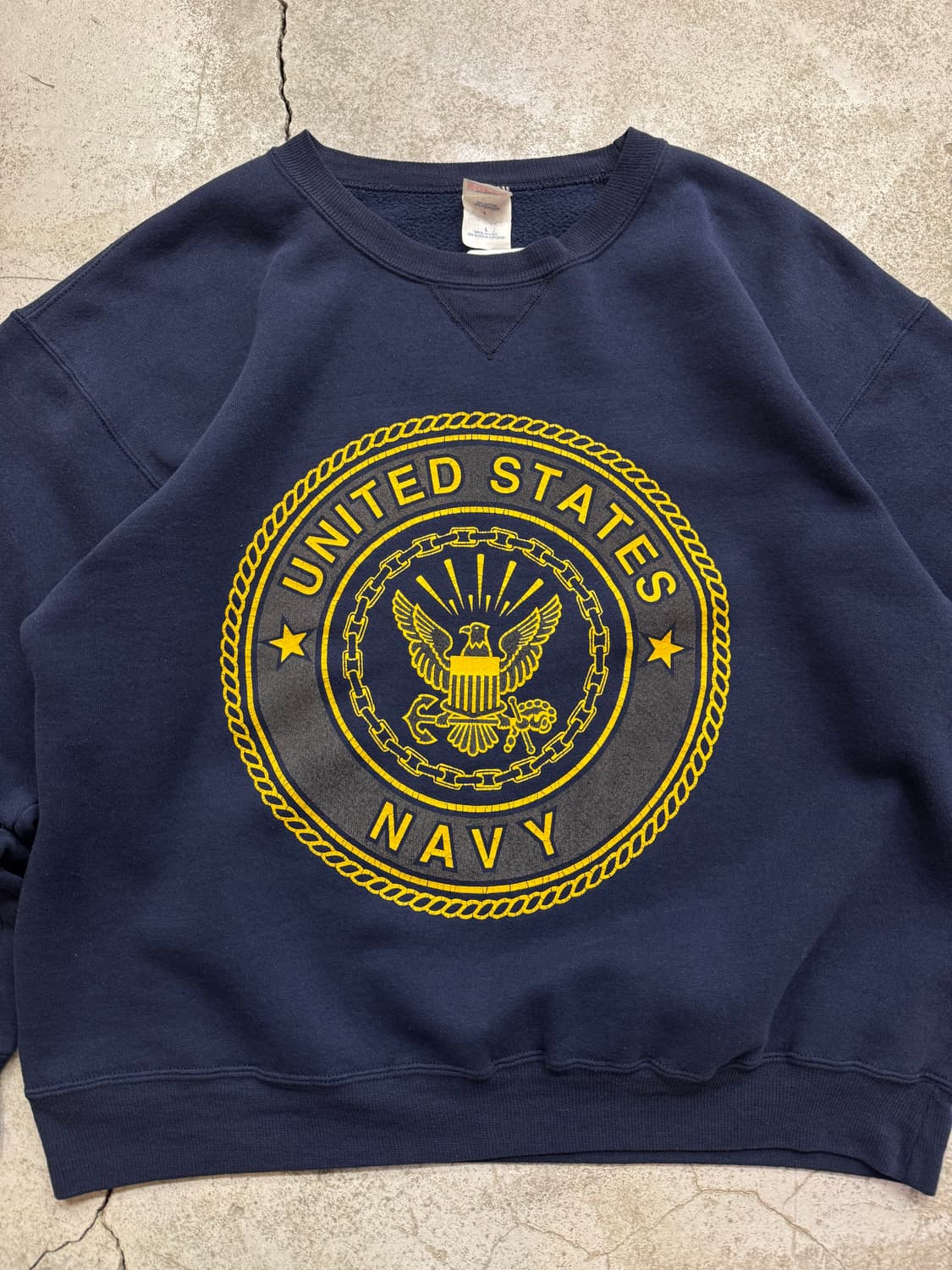 90s SOFFE U.S.NAVY  50/50 스웻셔츠 상품이미지2