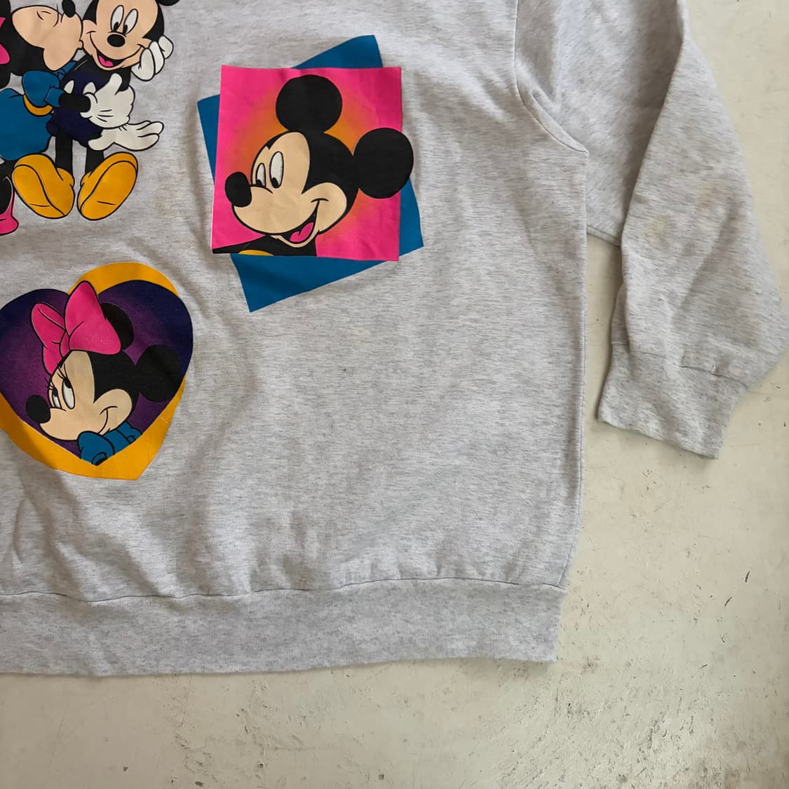 90s USA 디즈니 미키마우스 빈티지 스웻셔츠 2XL 상품이미지3