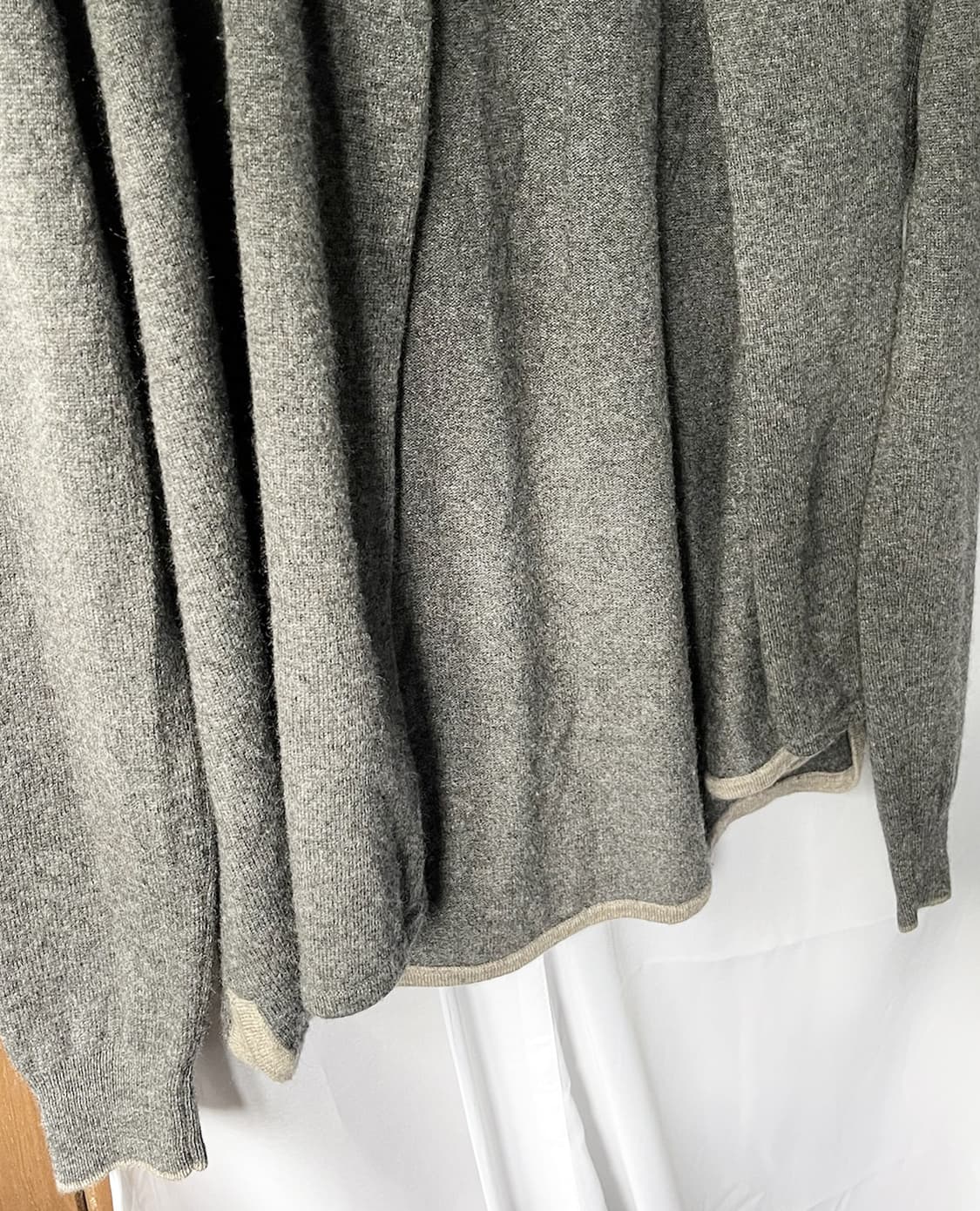 JIL SANDER wool drape cardigan grey 상품이미지6