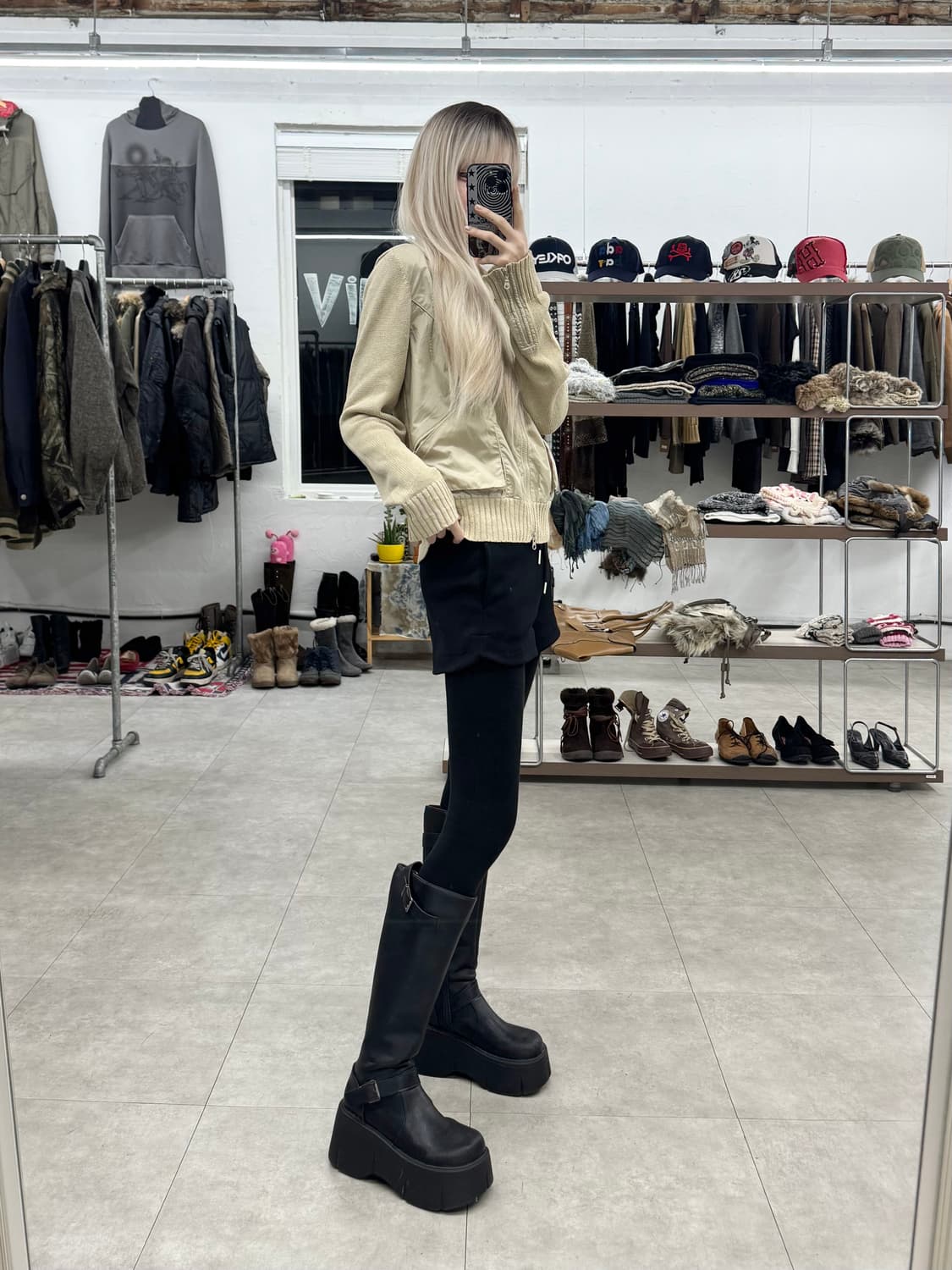 Appena 투웨이 니트 집업 상품이미지8