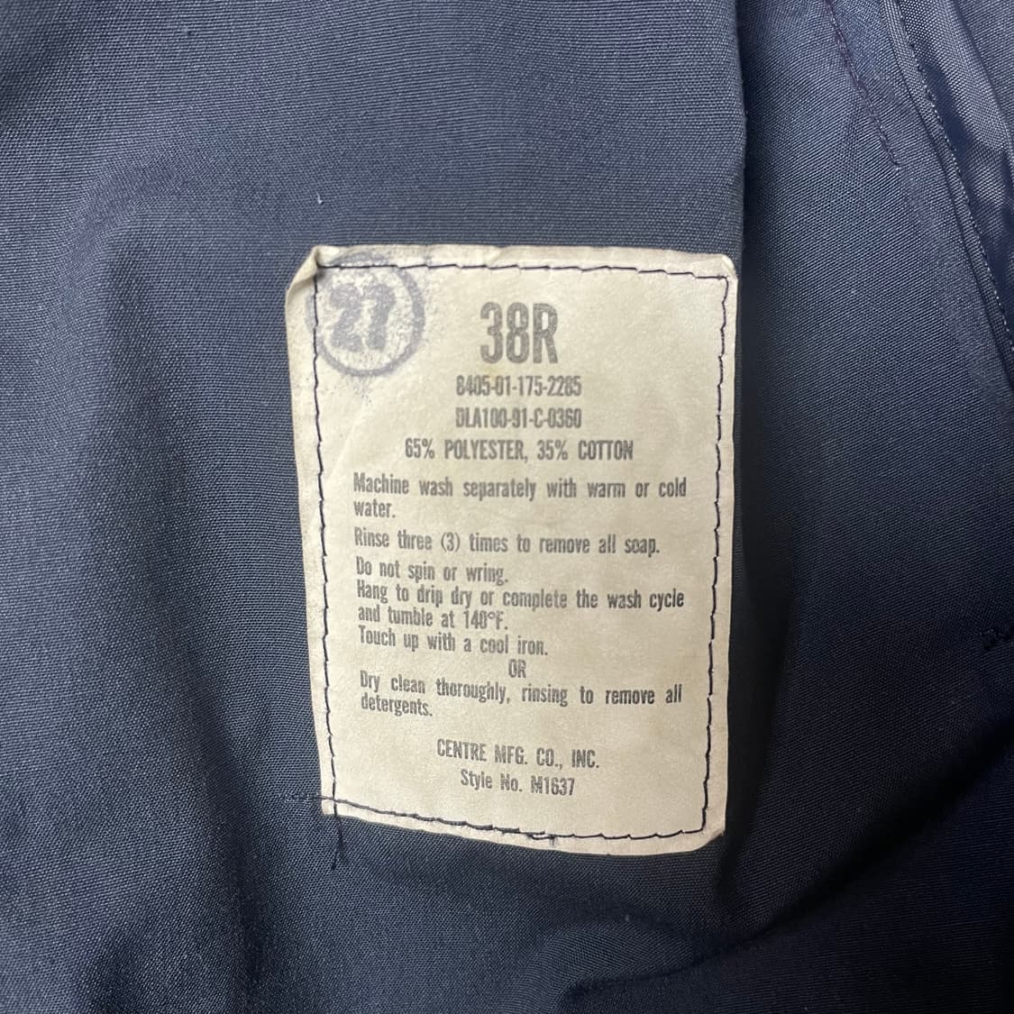 알파인더스토리 네이비 더블 롱 트렌치코트 상품이미지4