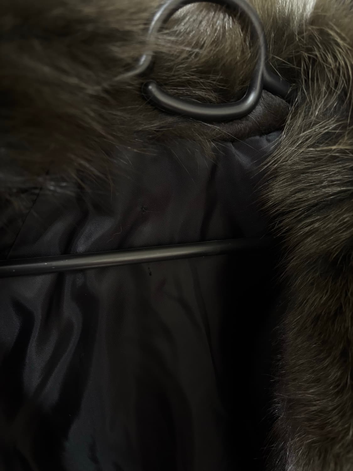 카키브라운 리얼폭스 퍼자켓 상품이미지5