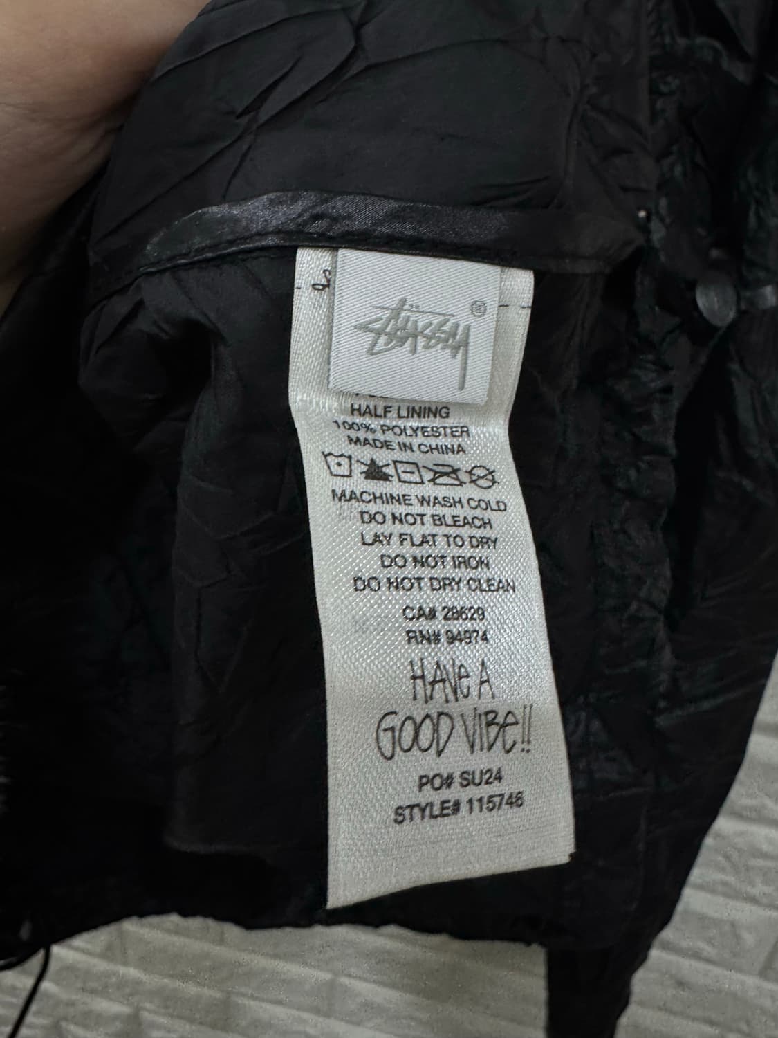 스투시 바람막이 XL 상품이미지5