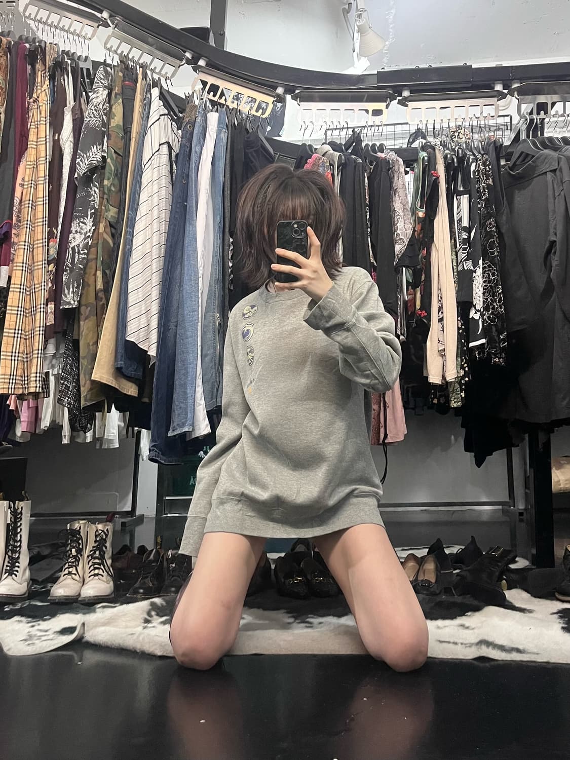 재패니즈 프린팅 맨투맨 상품이미지1