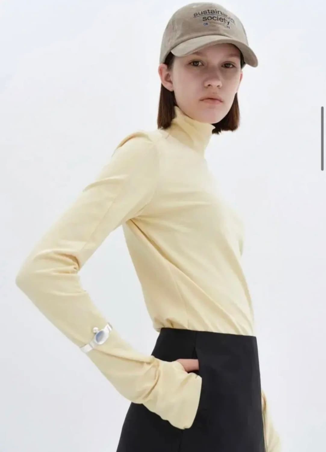 로우클래식 볼캡 스웨이드 카키  상품이미지2