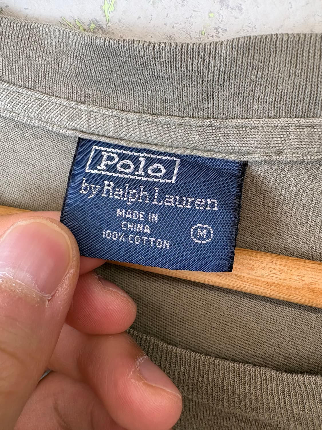 폴로랄프로렌 빈티지 카키 프린팅 반팔티 상품이미지6