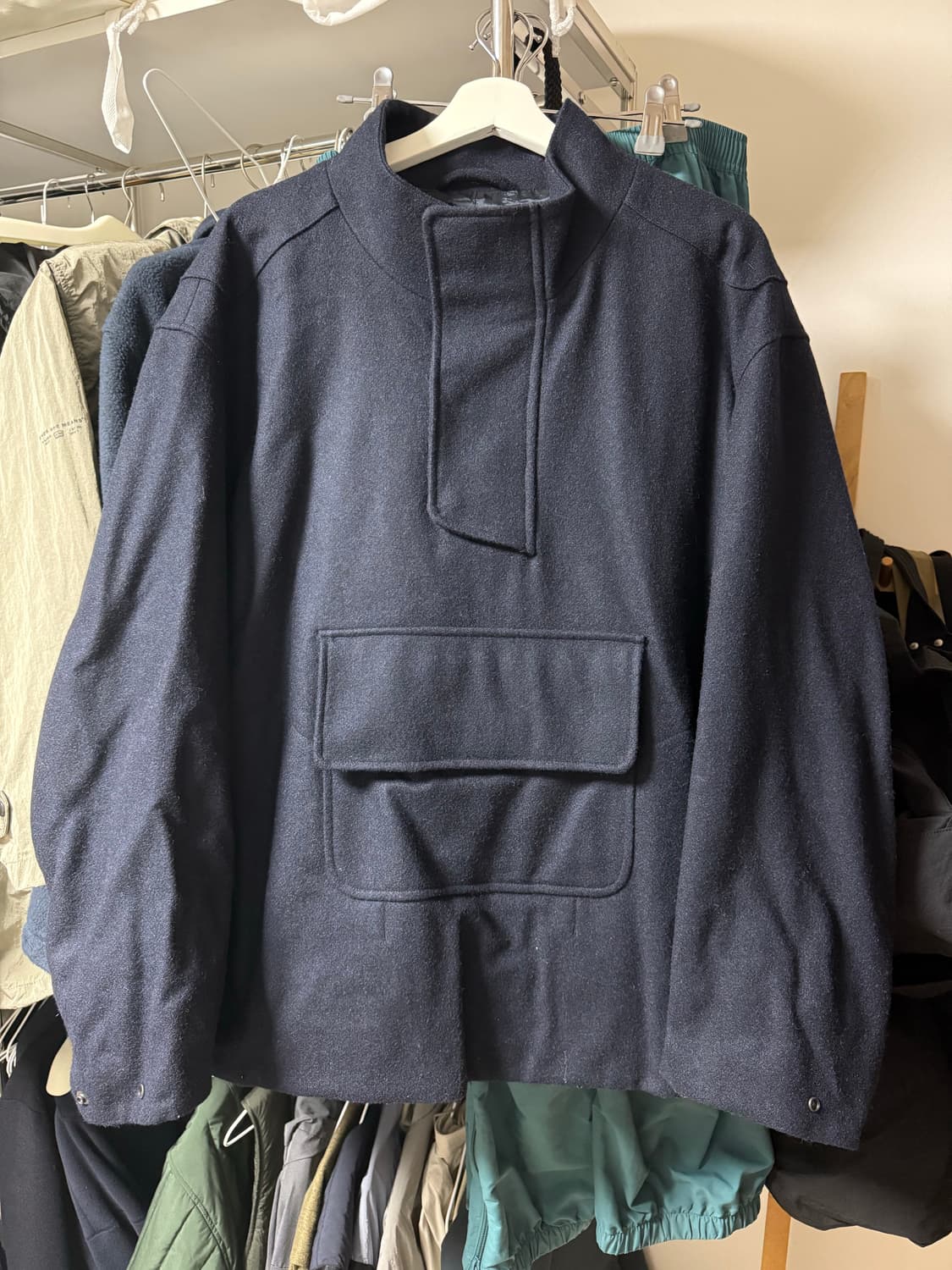 도큐먼트 울멜톤 아노락 자켓 네이비 XL 상품이미지1