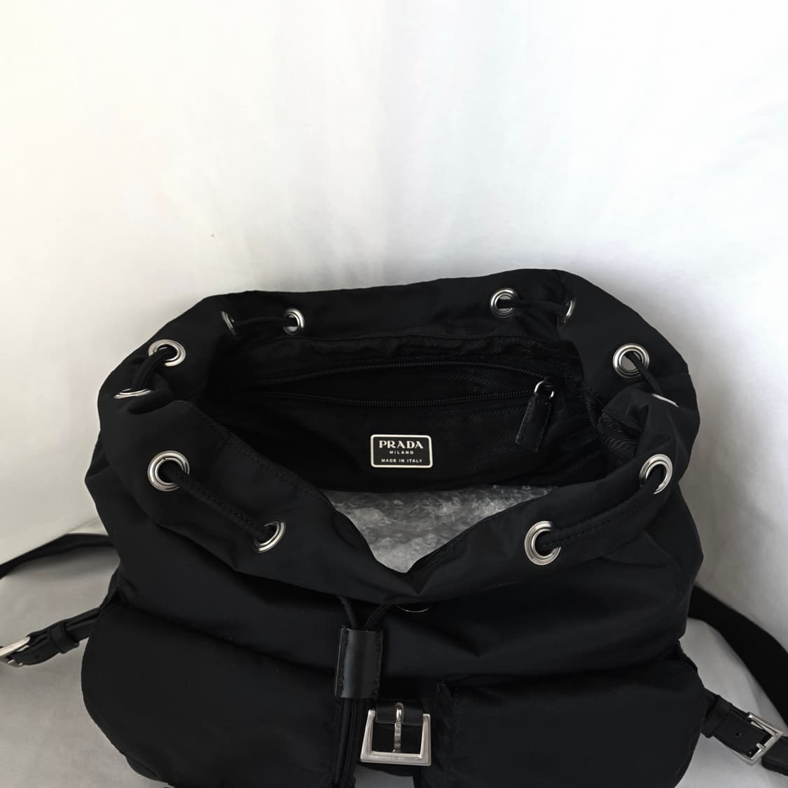 [정품 PRADA] 프라다 투포켓 나일론 빈티지백팩 라지 상품이미지7