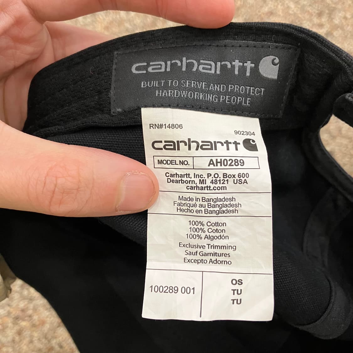 87 칼하트 가죽탭 볼캡 모자 상품이미지3