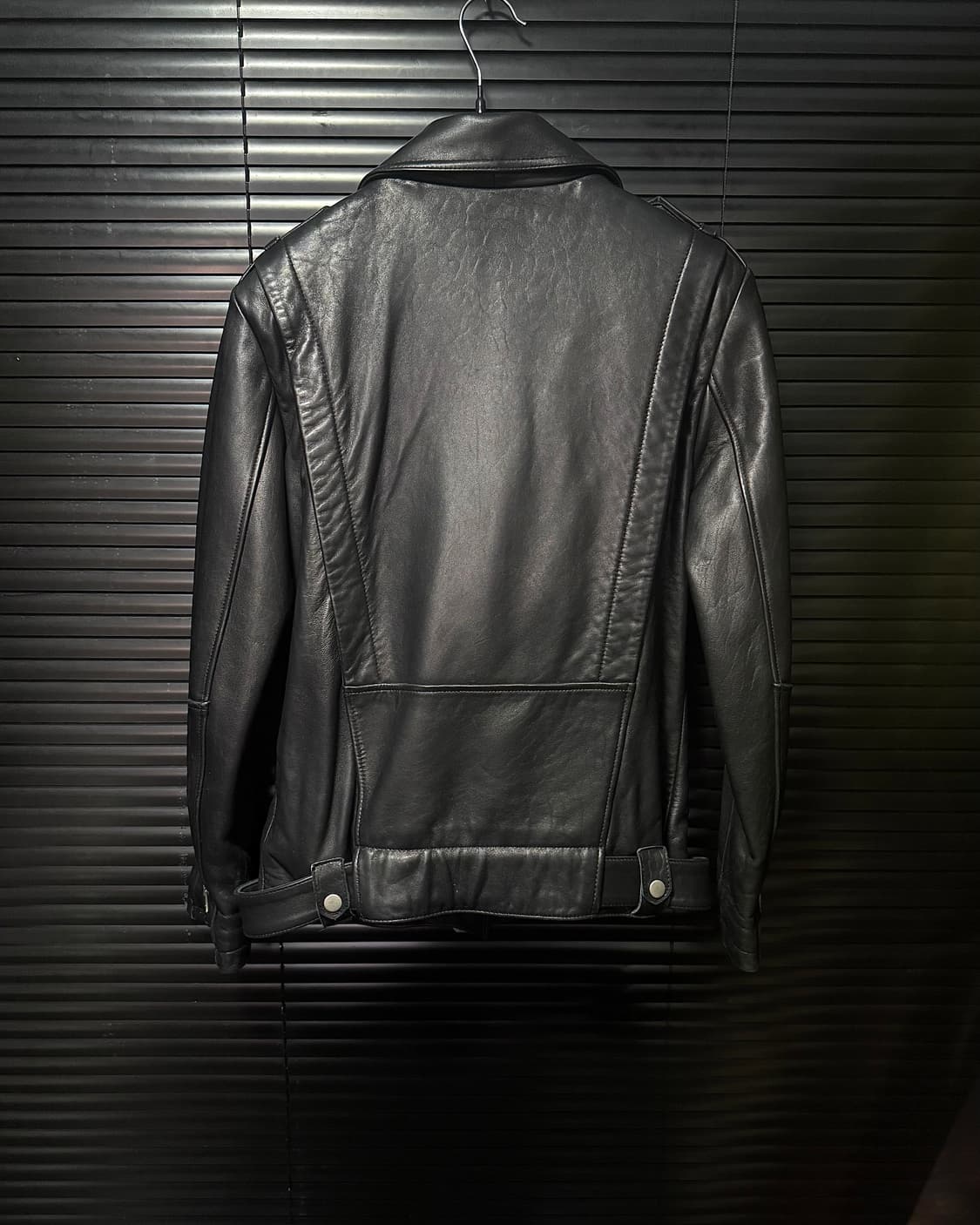이태리 이탈리아 양가죽 램스킨 라이더 바이커 블랙 락시크 레더 자켓  상품이미지5